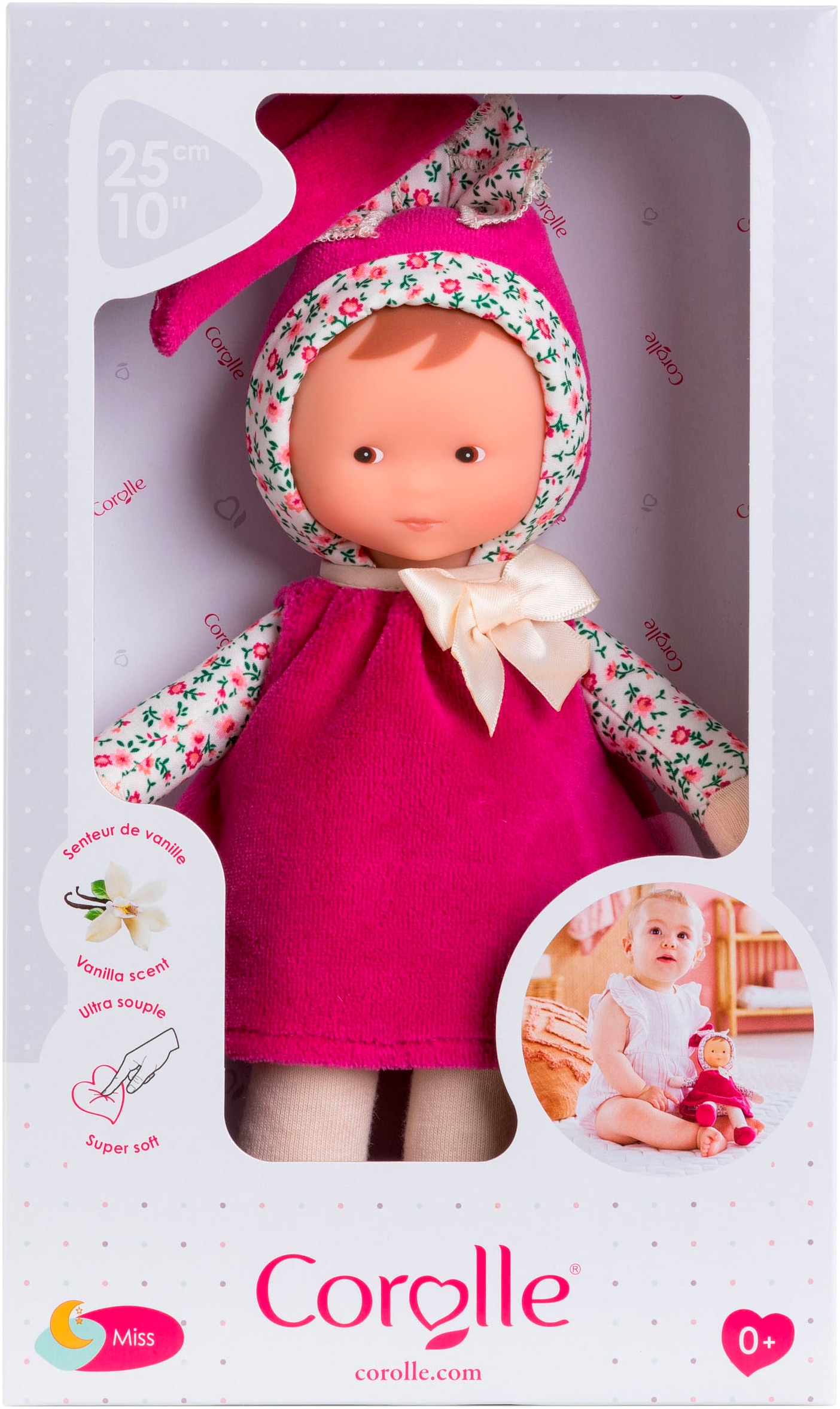 Corolle® Stoffpuppe »Mon Doudou, Miss Röschen«, mit Vanilleduft