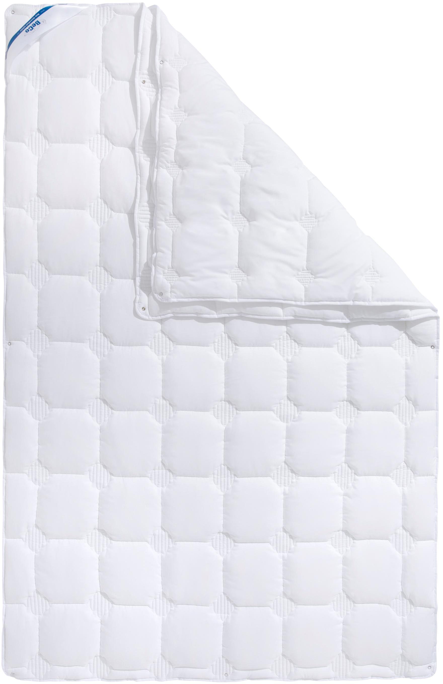 Beco Kunstfaserbettdecke »Double DeLuxe«, 4-Jahreszeiten, Füllung Polyester, Bezug Microfaser / Tencel, (1 St.), Getestet vom Institut Hohenstein !!! 4 von 5 Sterne*