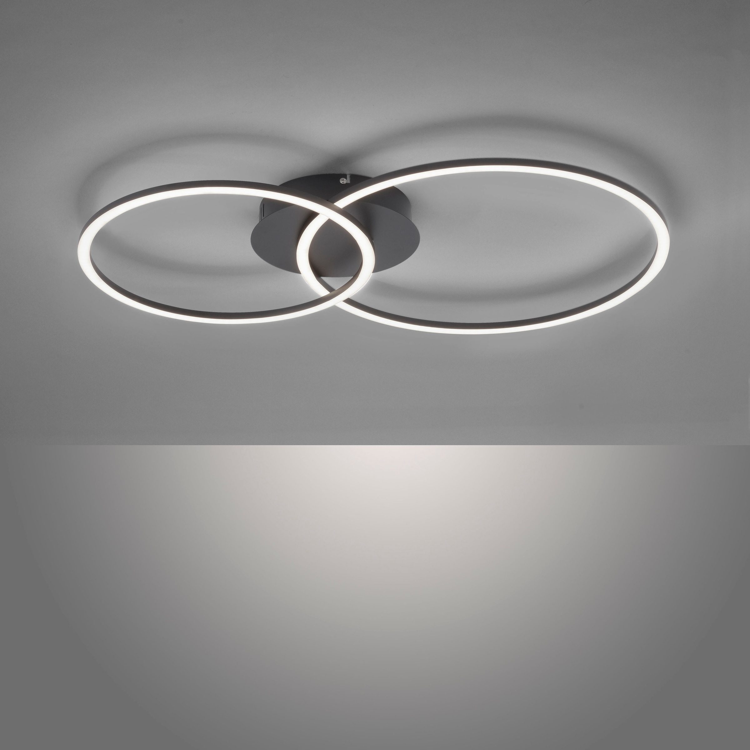 den Wandschalter, Direkt OTTO dimmbar über flammig-flammig, stufenlos Online Ring schwenkbar kaufen ein LED »IVANKA«, Leuchten Shop 2 im Deckenleuchte ist
