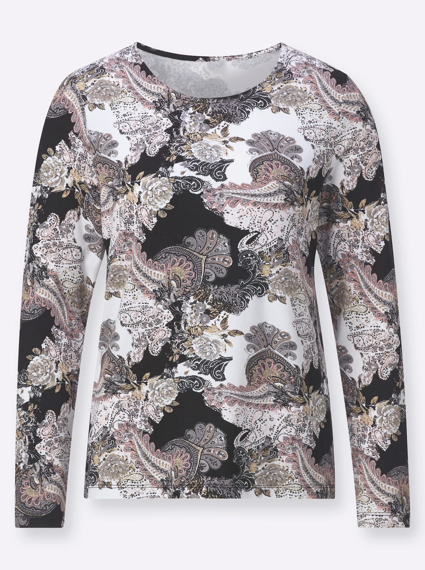 Classic Langarmshirt »Rundhals-Shirt«, (1 tlg.)