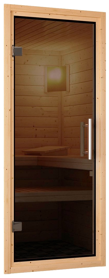 Karibu Sauna »Swantje« Set,  Ofen 3,6 kW externe Strg.easy