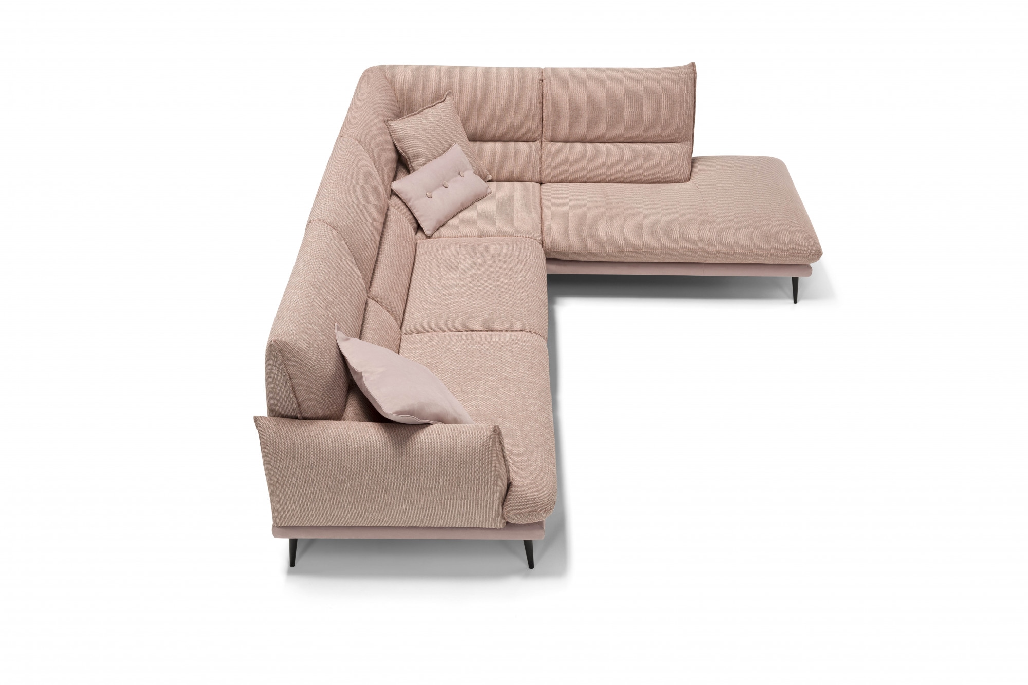 Egoitaliano Ecksofa »FUNNY, hochwertiges und aktuelles Design, bequeme Rückenlehne« toller Sitzkomfort, L-Form