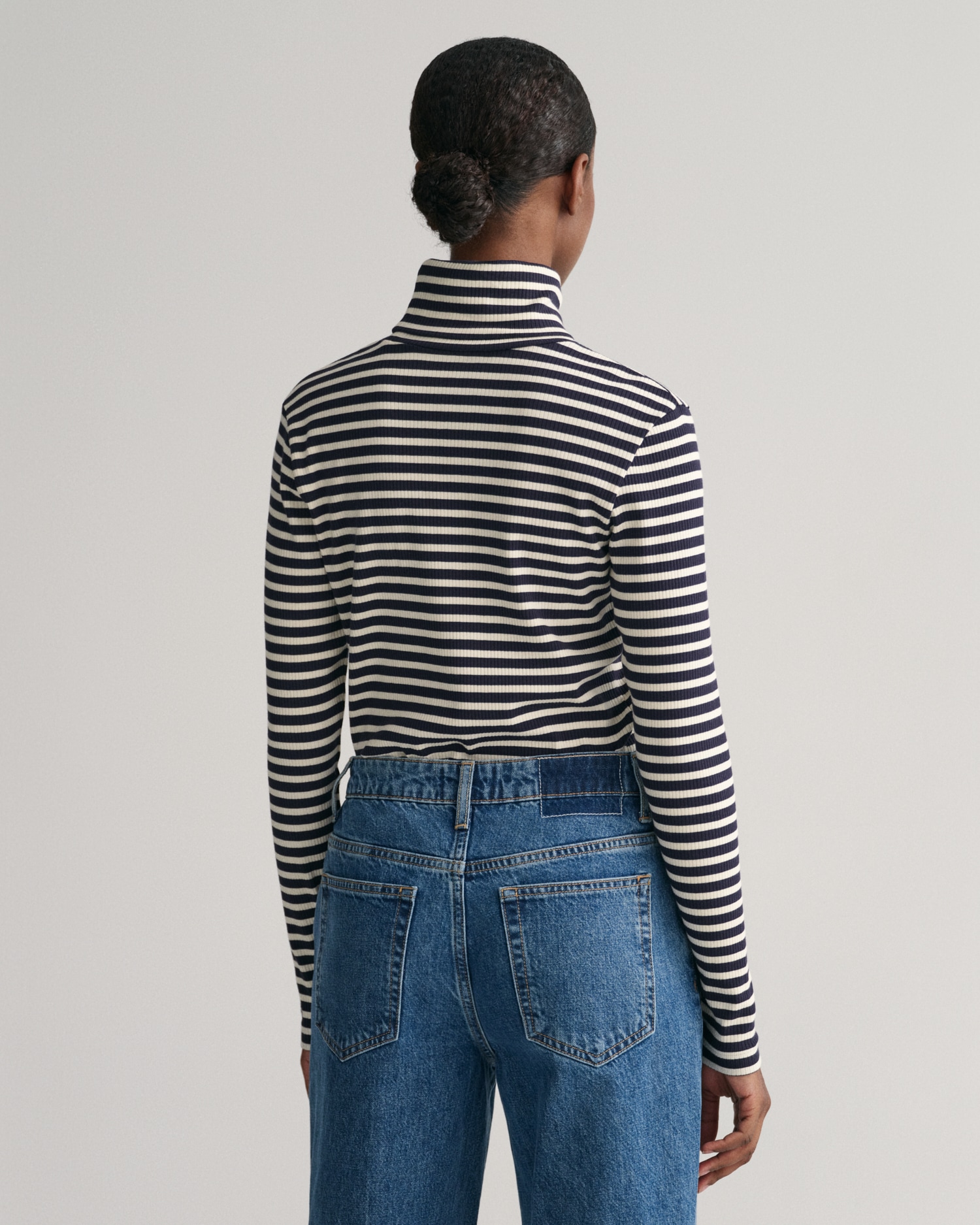 Gant Rollkragenshirt »SLIM STRIPED RIB TURTLENECK«