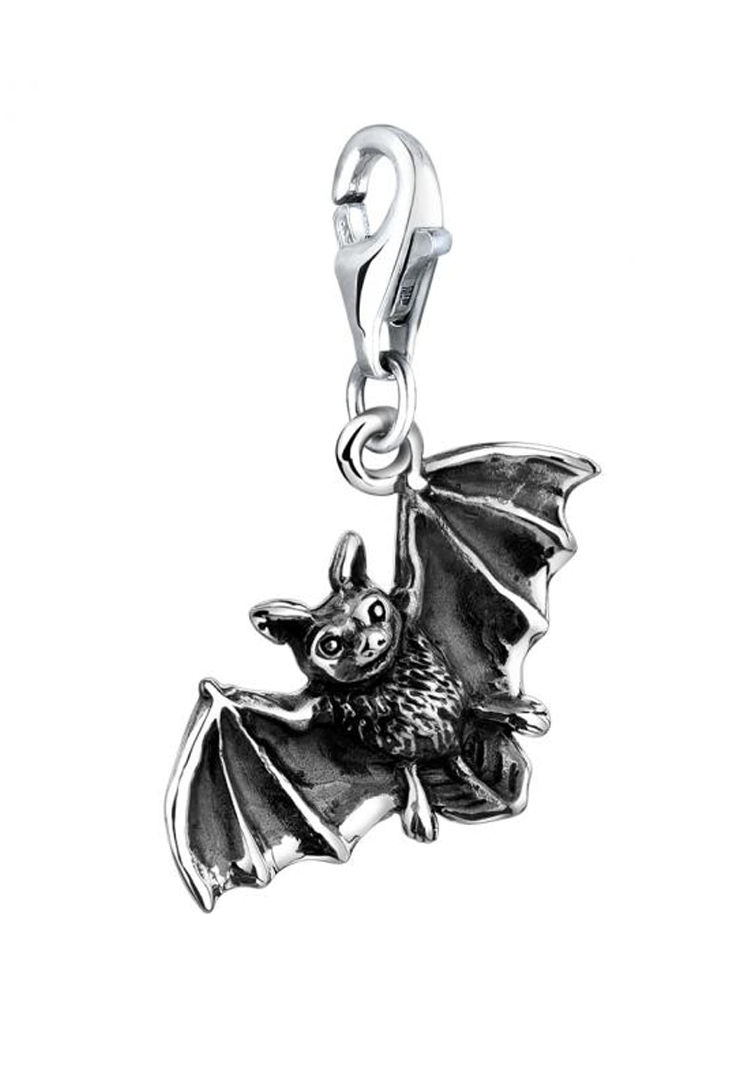 Nenalina Charm Flügel »Charm Anhänger Fledermaus Halloween 925 Sterling Silber«