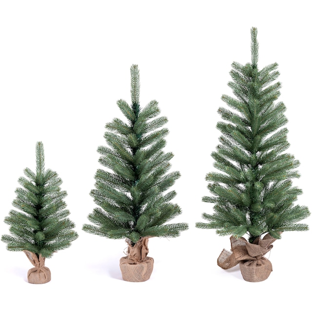 IC Winterworld Künstlicher Weihnachtsbaum »Tannenbaum, künstlicher  Christbaum«, Nordmanntanne, Weihnachtsdeko mit Jutebeutel um den Betonfuß  im OTTO Online Shop