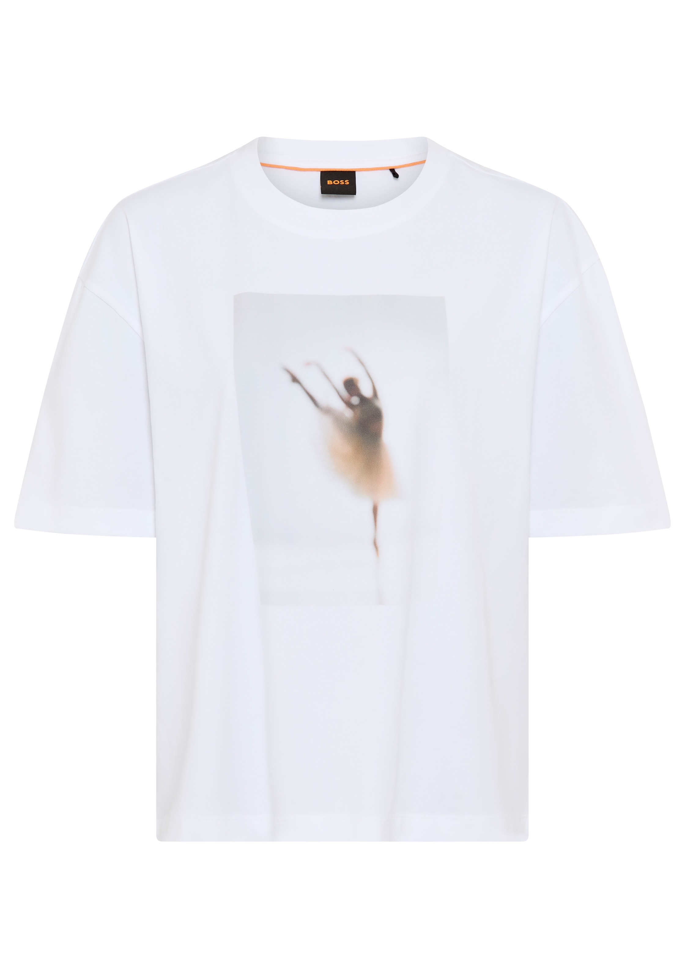 BOSS ORANGE T-Shirt »Eboys Premium Damenmode« Oversize Fit mit Print