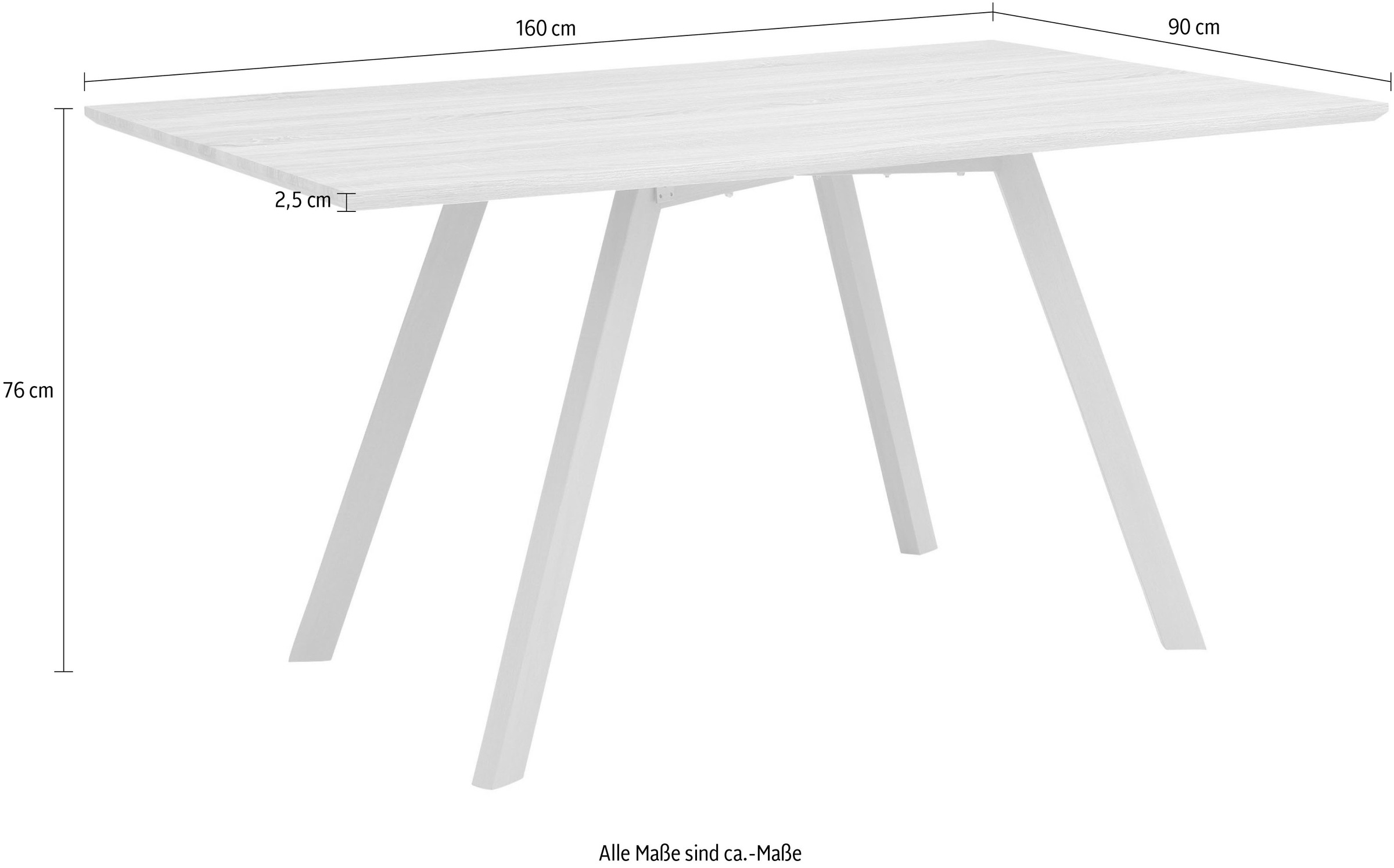 INOSIGN Esstisch »Juncus«, Breite 160 cm