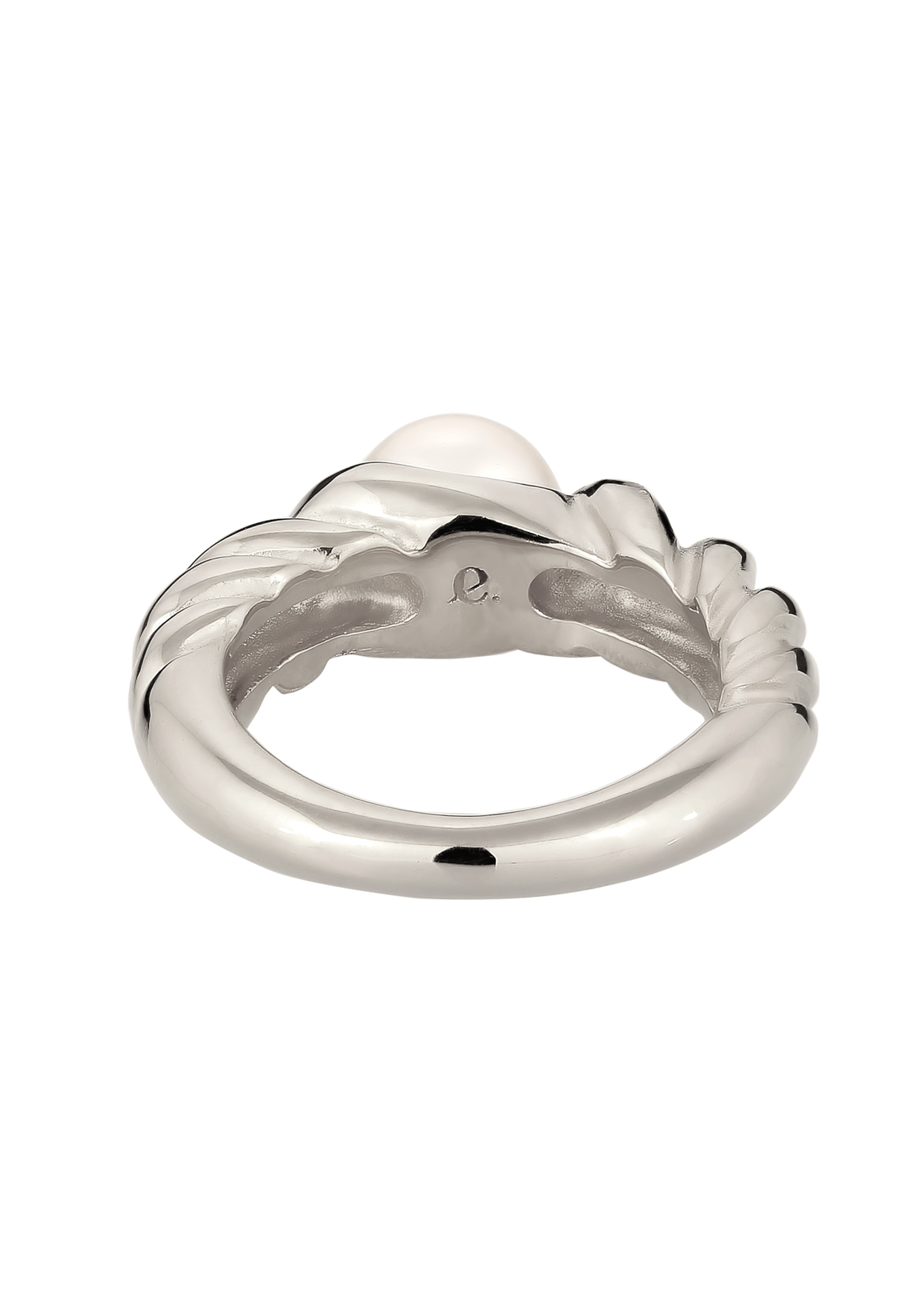 Elli Premium Perlenring »Ring Weiß 925 Sterling Silber, mit Perle von Swarovski®«