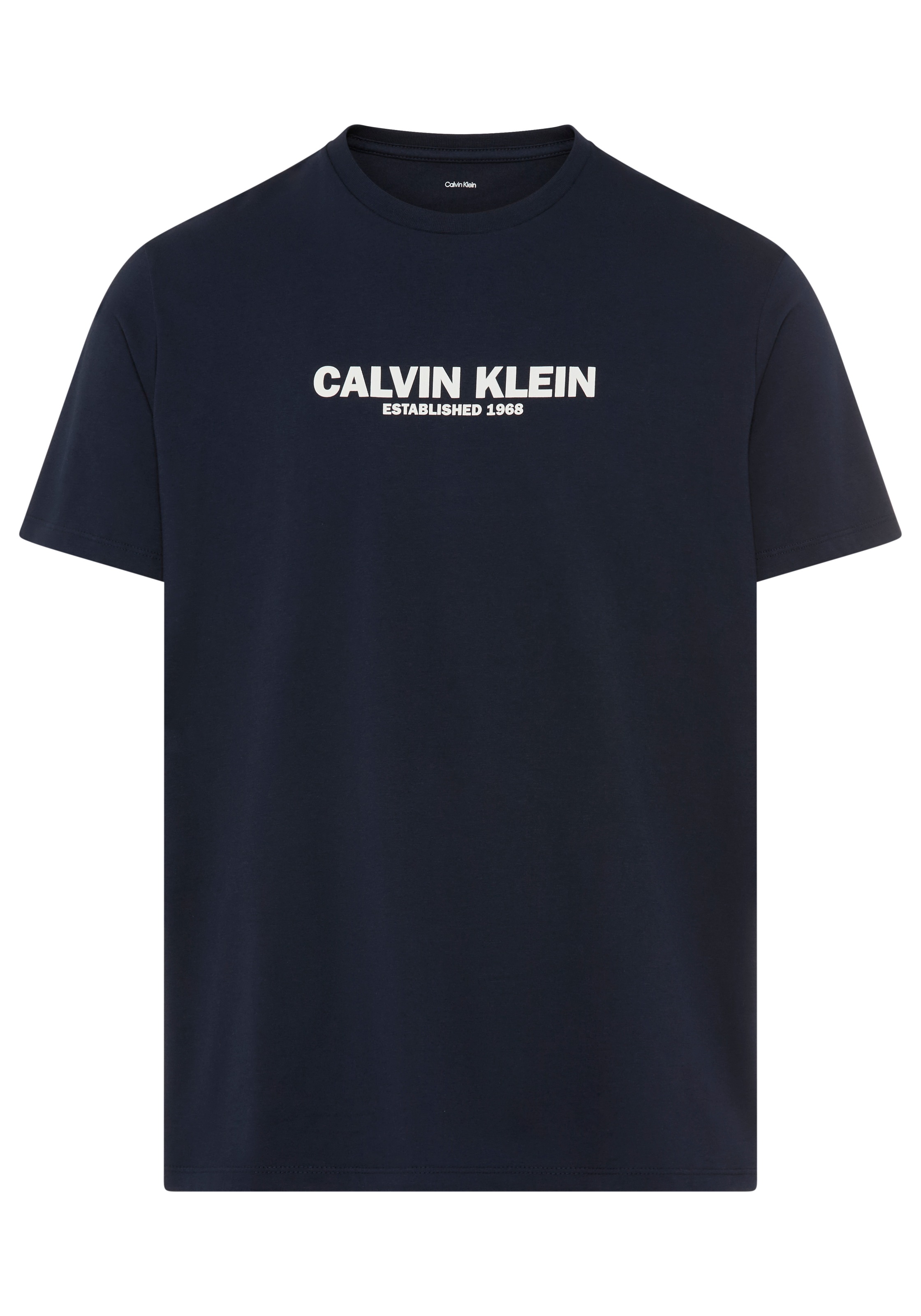 Calvin Klein T-Shirt Regular Fit, Rundhalsausschnitt, Logodruck