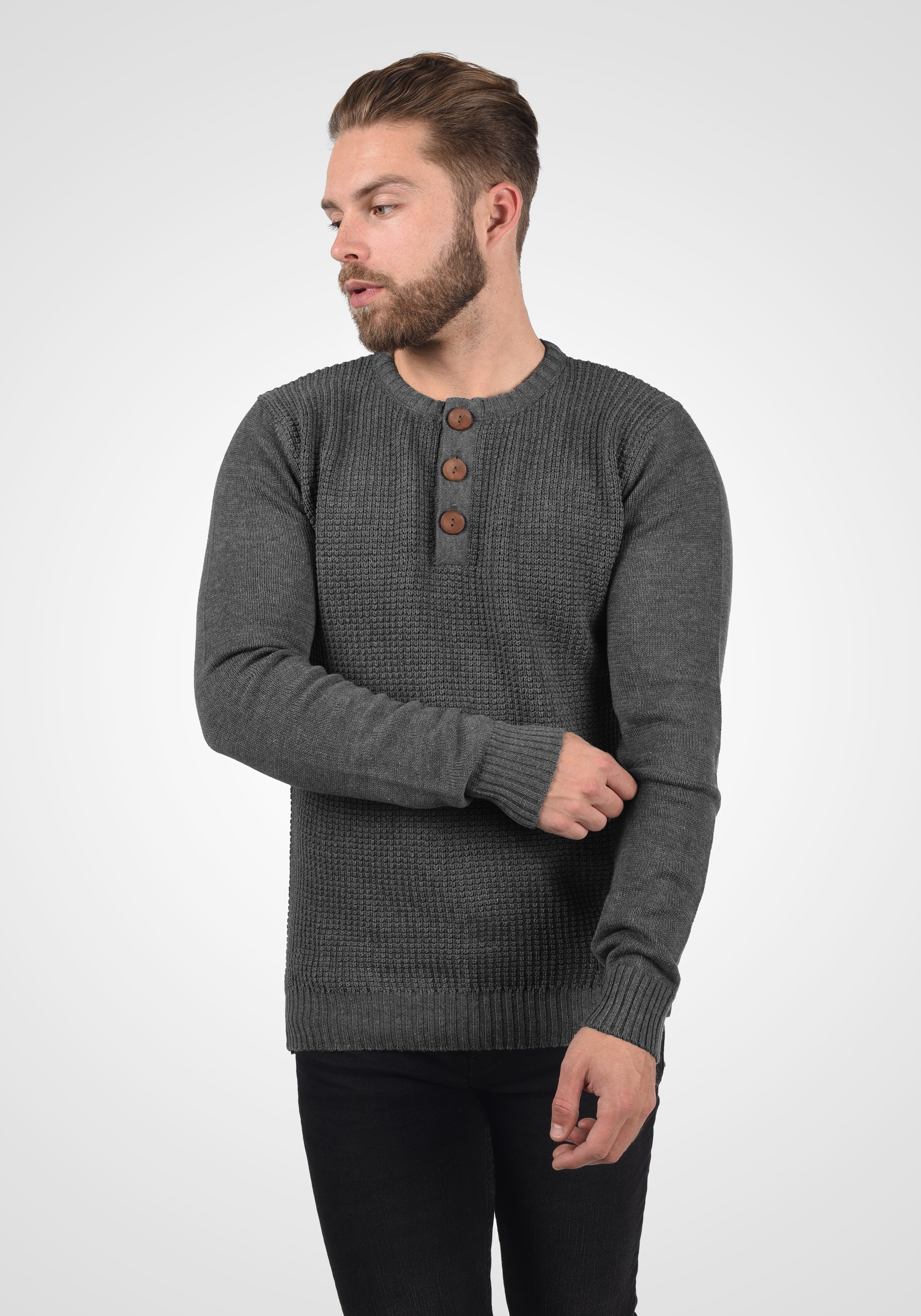 !Solid Strickfleece-Pullover »Strickpullover SDTerrance«