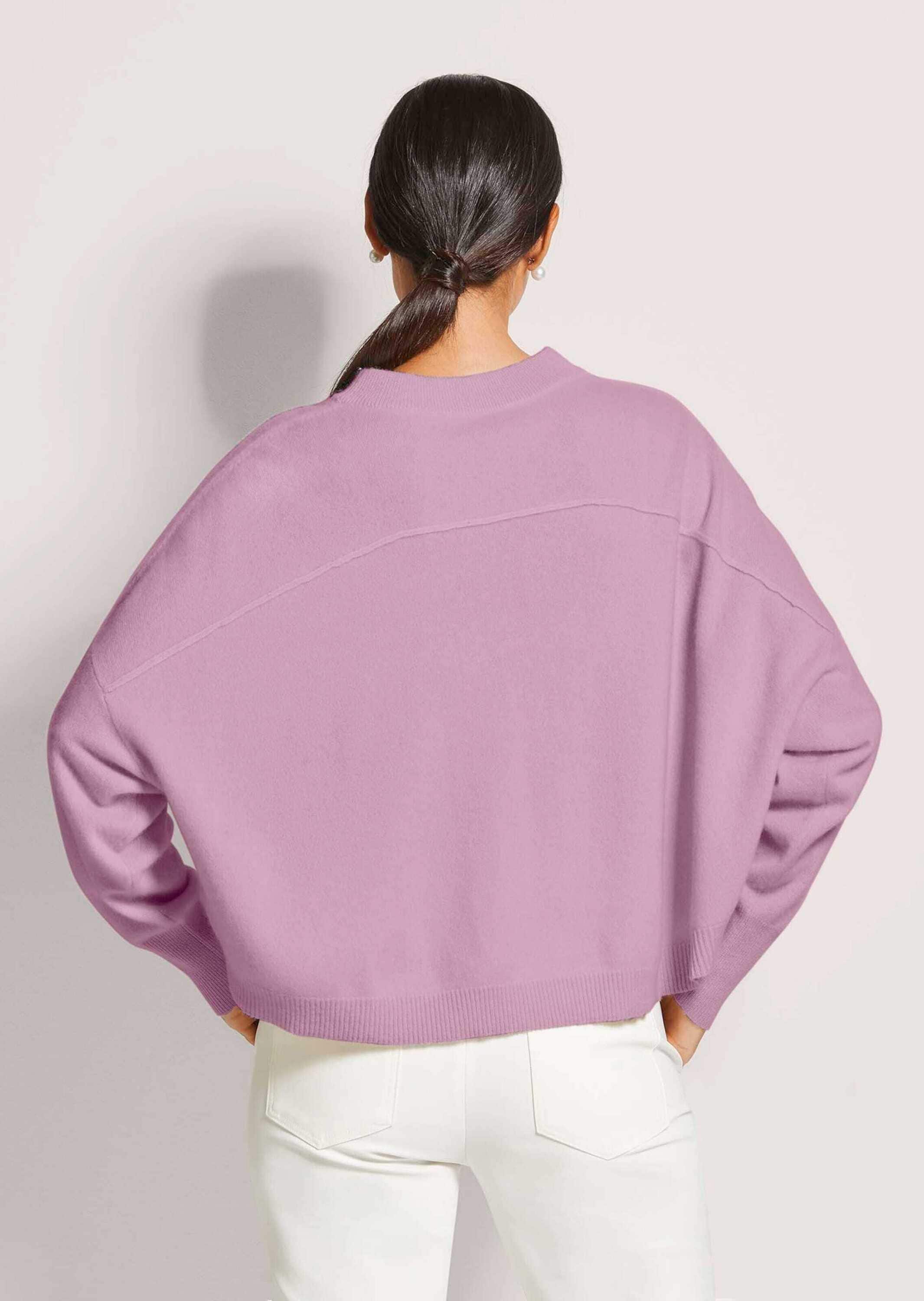 MADELEINE Longpullover »Strickpullover Kaschmir Pullover mit Rundhalsausschnitt«