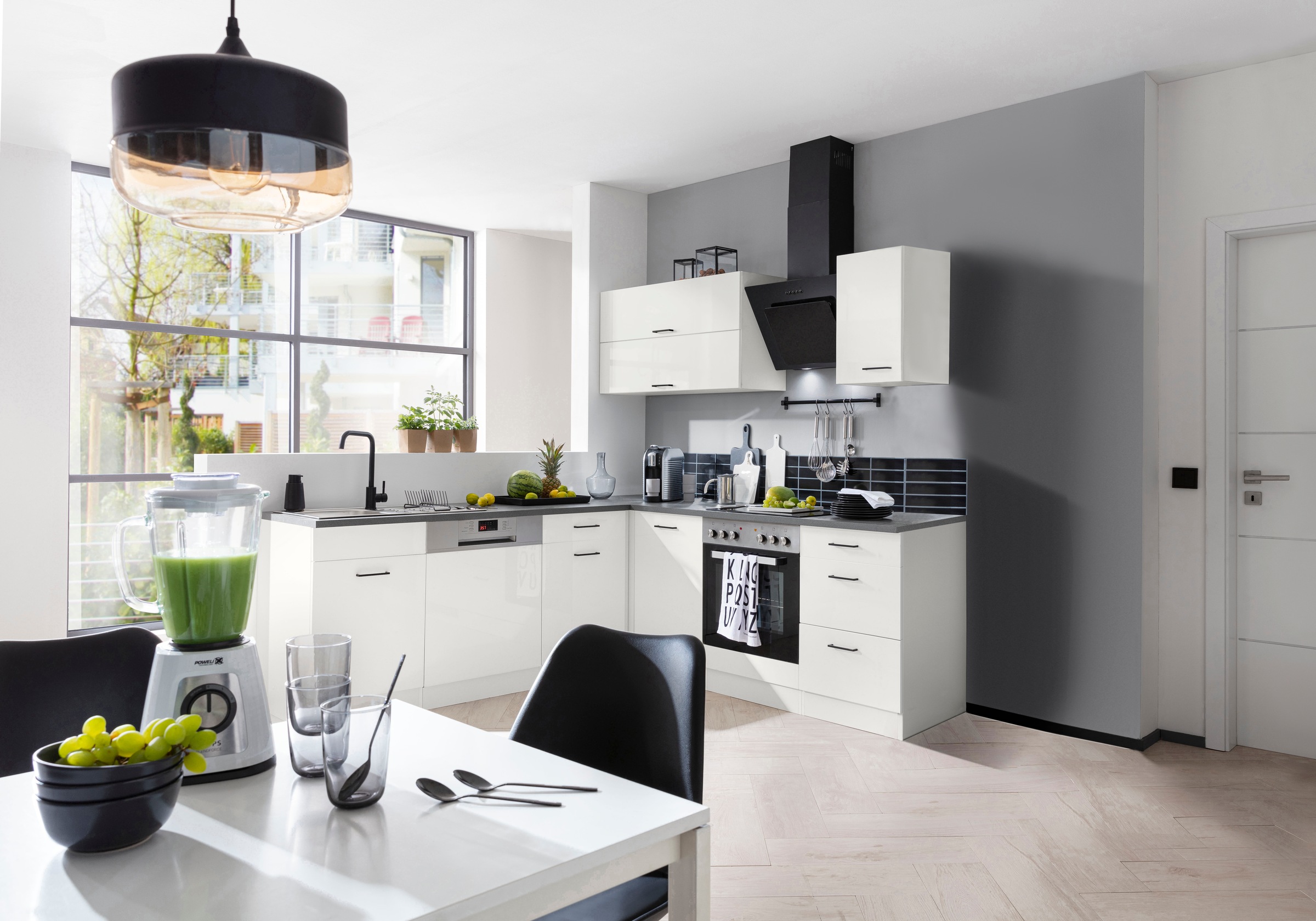 KOCHSTATION Winkelküche »KS-Trier«, ohne E-Geräte, Stellbreite 220/220 cm