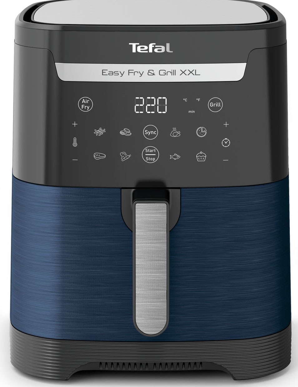 Tefal Heißluftfritteuse »EY8018 Easy Fry & Grill XXL, 2-in-1«, 1830 W, XXL-Fassungsvermögen oder 2 separate Zonen, Flexcook-Trennwand