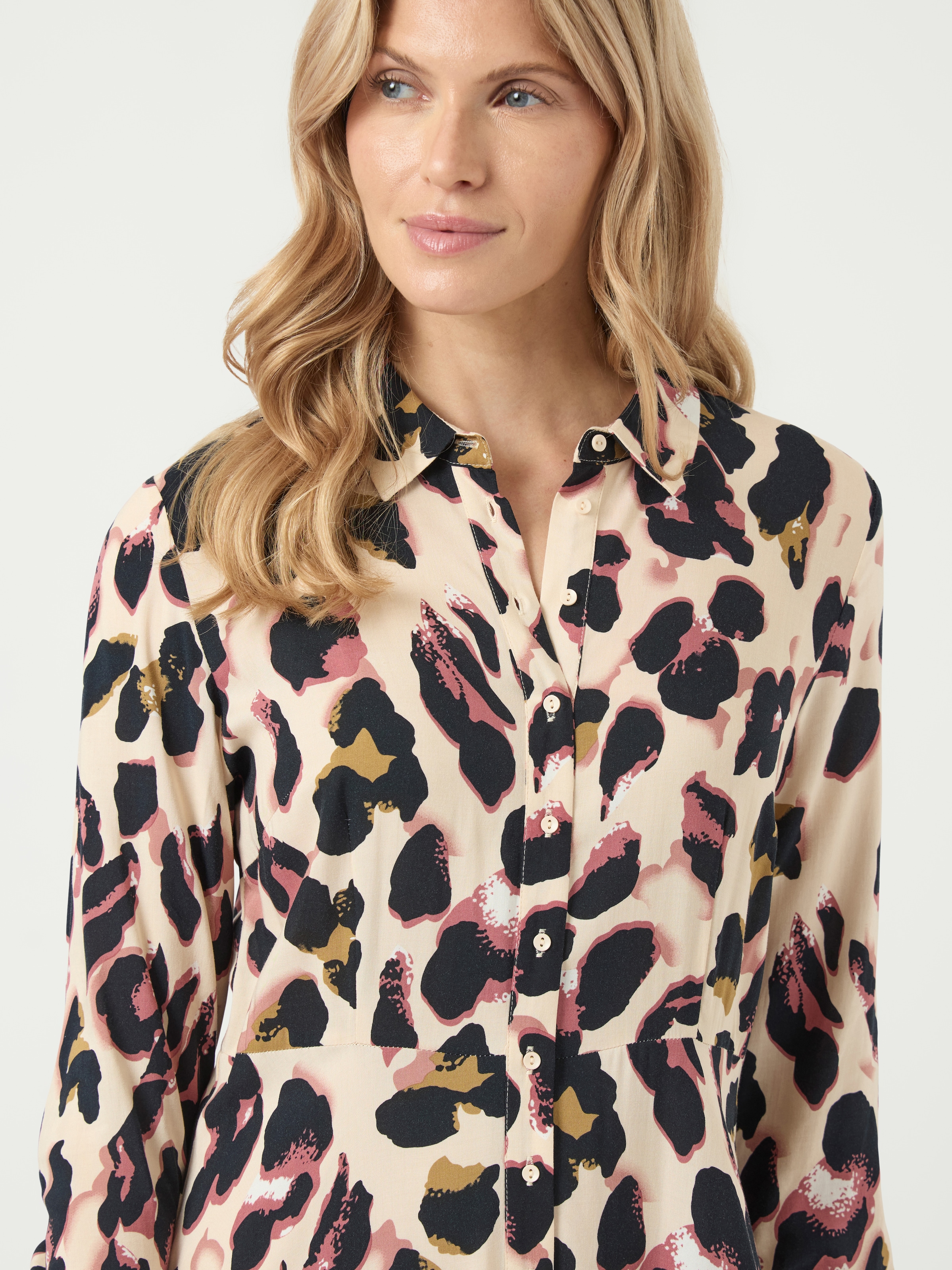 Y.A.S Hemdblusenkleid »YASSAVANNA LONG SHIRT DRESS« Sommerkleid, mit 3/4 Ärmel