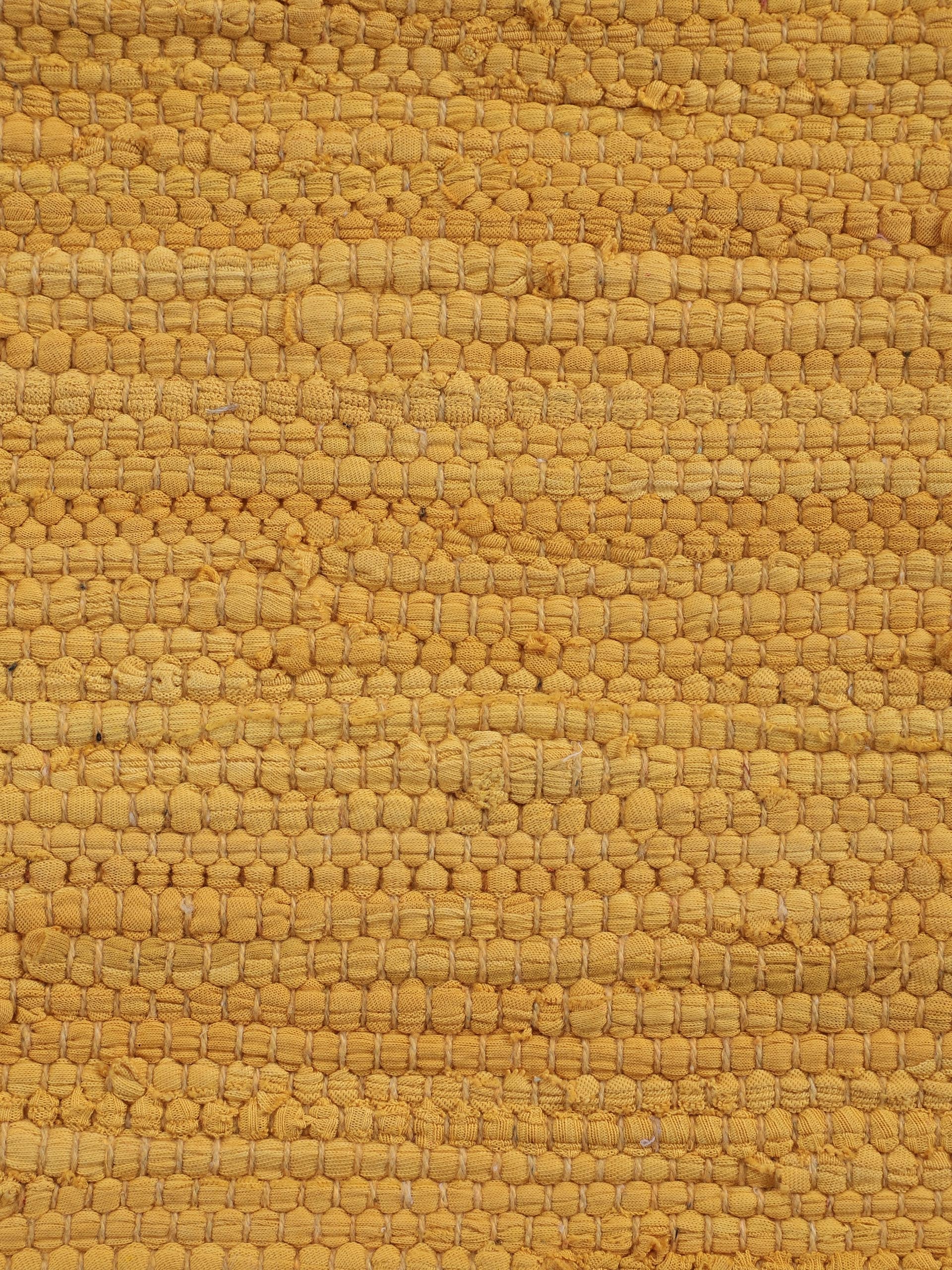 carpetfine Teppich »Kelim Chindi uni«, rechteckig, 5 mm Höhe, Wendeteppich, reine Baumwolle, handgewebt, Uni-Farben, mit Fransen