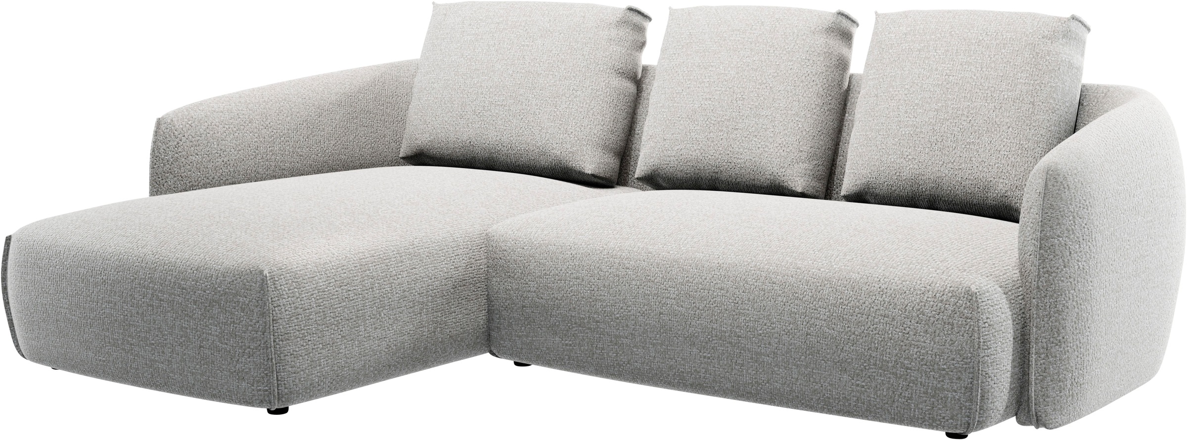 Guido Maria Kretschmer Home&Living Ecksofa »Shawn Designsofa mit elegant geschwungen Armlehnen, L-Form«, bequem, organischer Form, mit hochwertigem Bezug