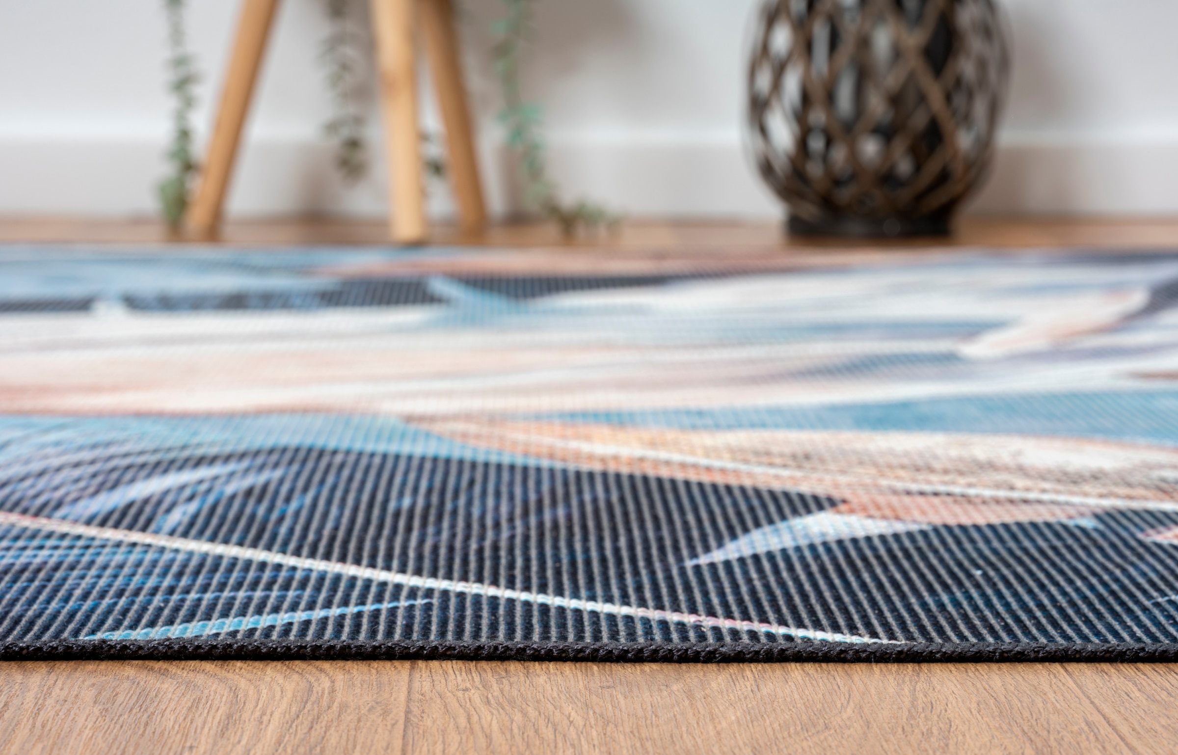 Myflair Möbel & Accessoires Teppich »Luc« rechteckig 10 mm Höhe bedruckt, Federn, modernes Design, In- & Outdoor geeignet, waschbar