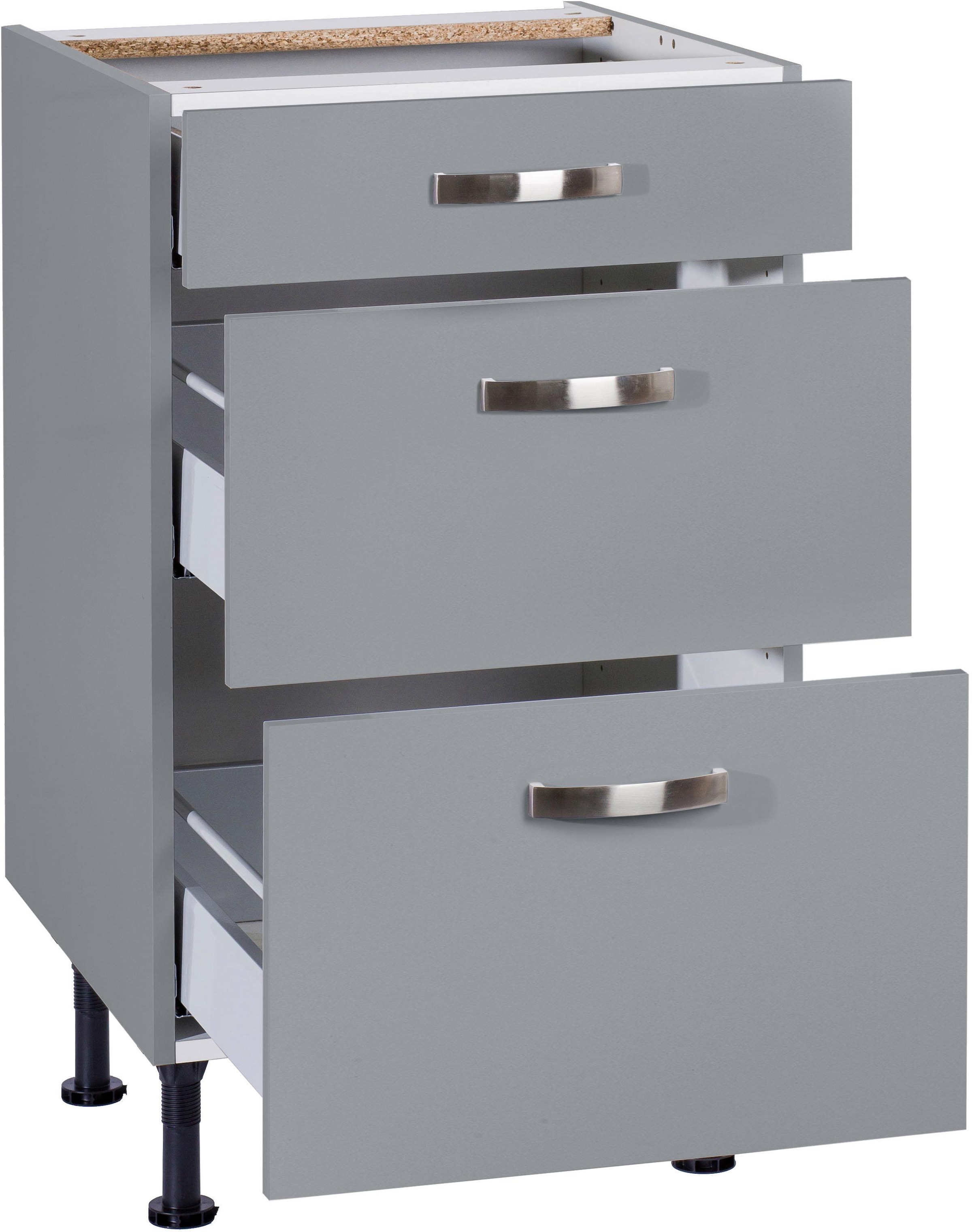 KOCHSTATION Unterschrank »KS-Cara« Breite 50 cm, mit Vollauszügen und Soft-Close-Funktion