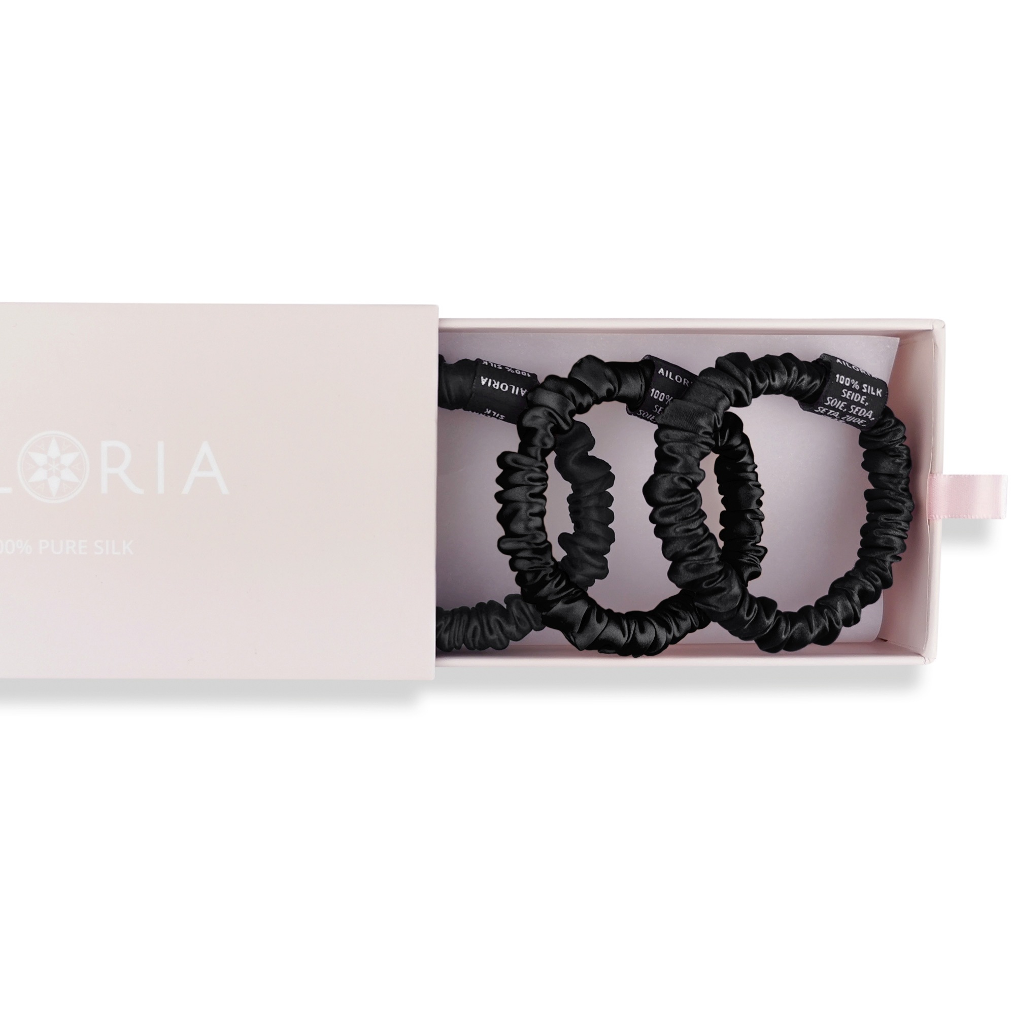 AILORIA Diadem »Set 3 Scrunchies S aus Seide DOUX«