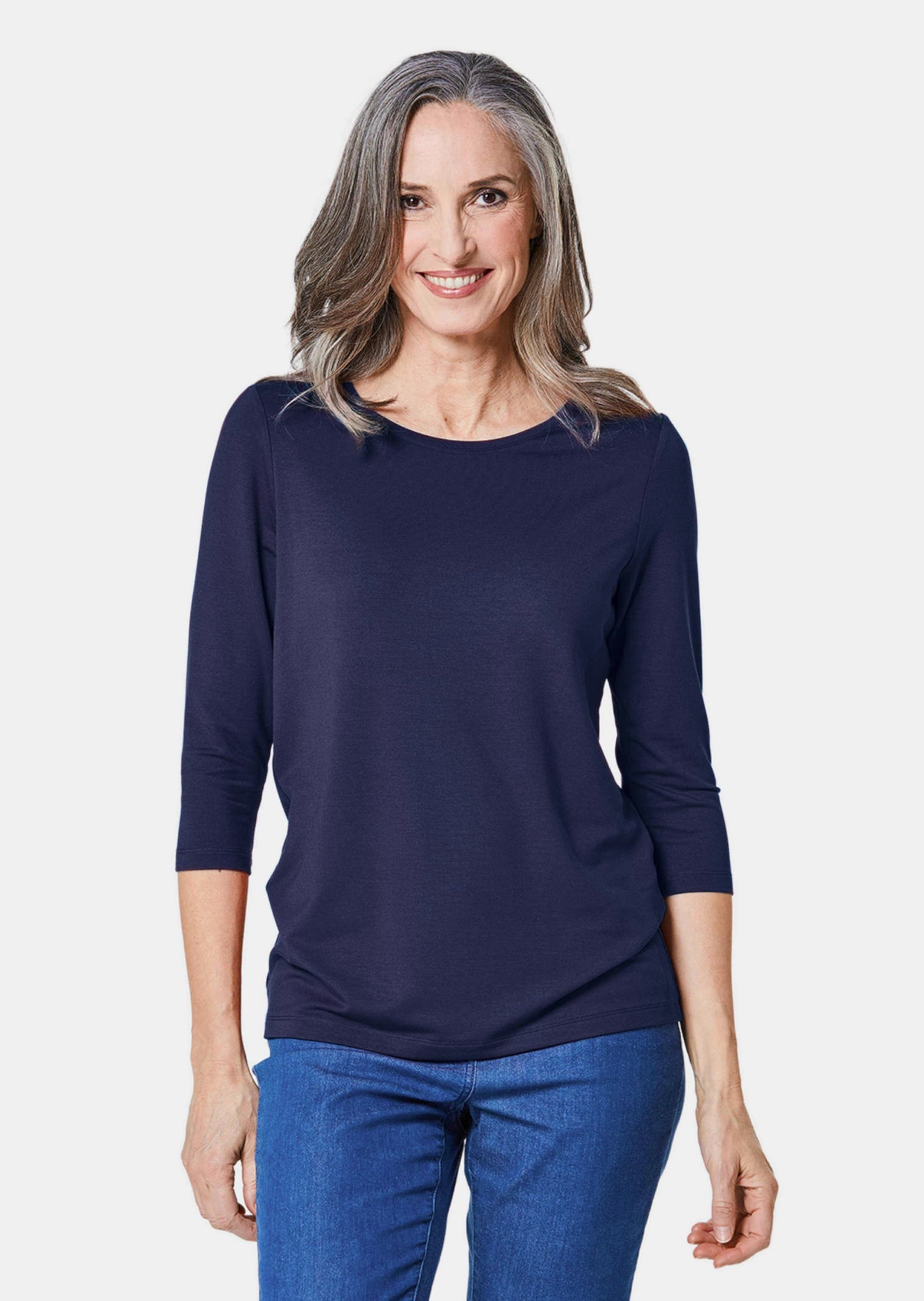 GOLDNER 3/4-Arm-Shirt »Kurzgröße Kombifreundliches Shirt mit ¾ Arm«