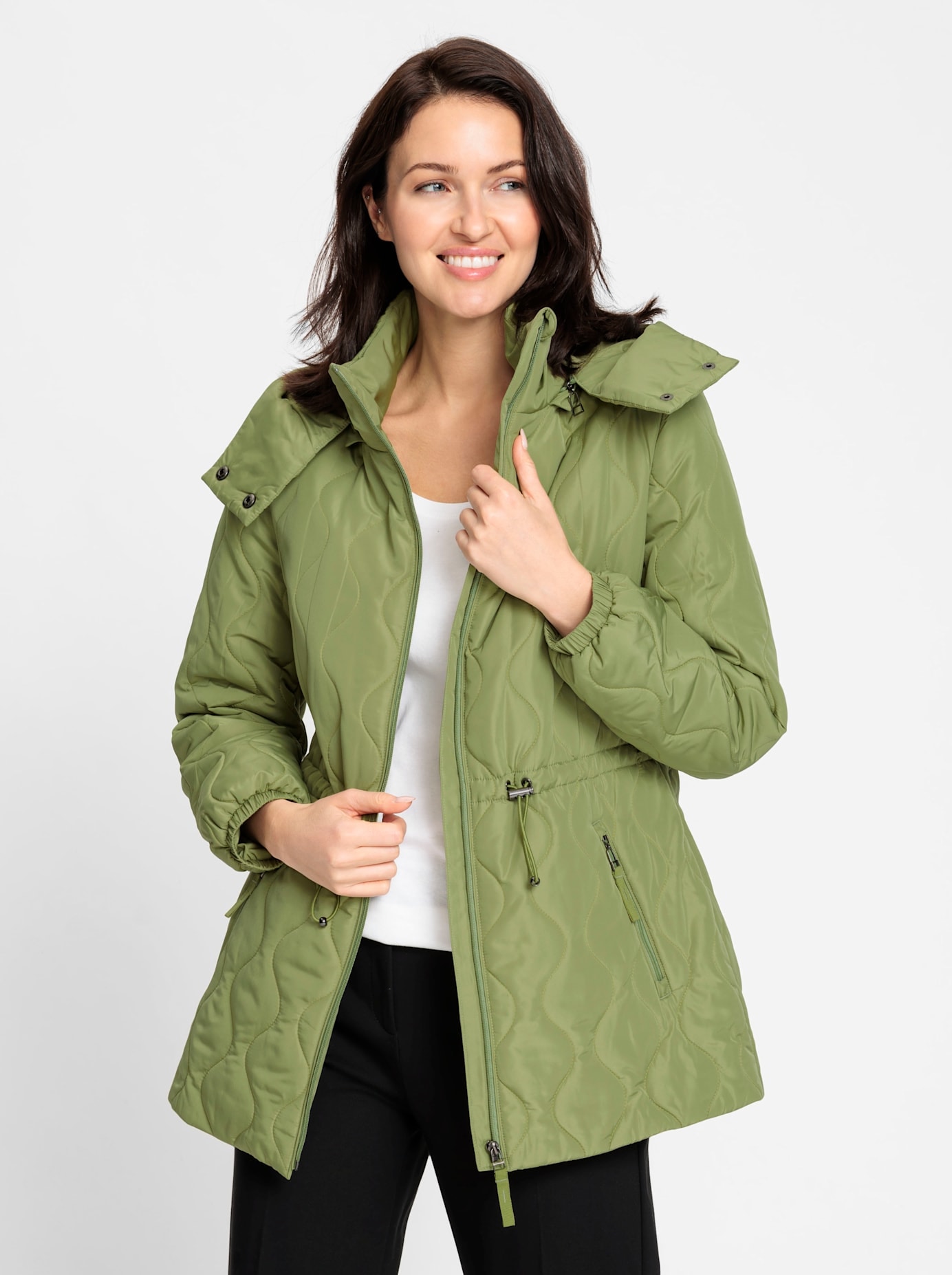 Inspirationen Steppjacke, mit Kapuze