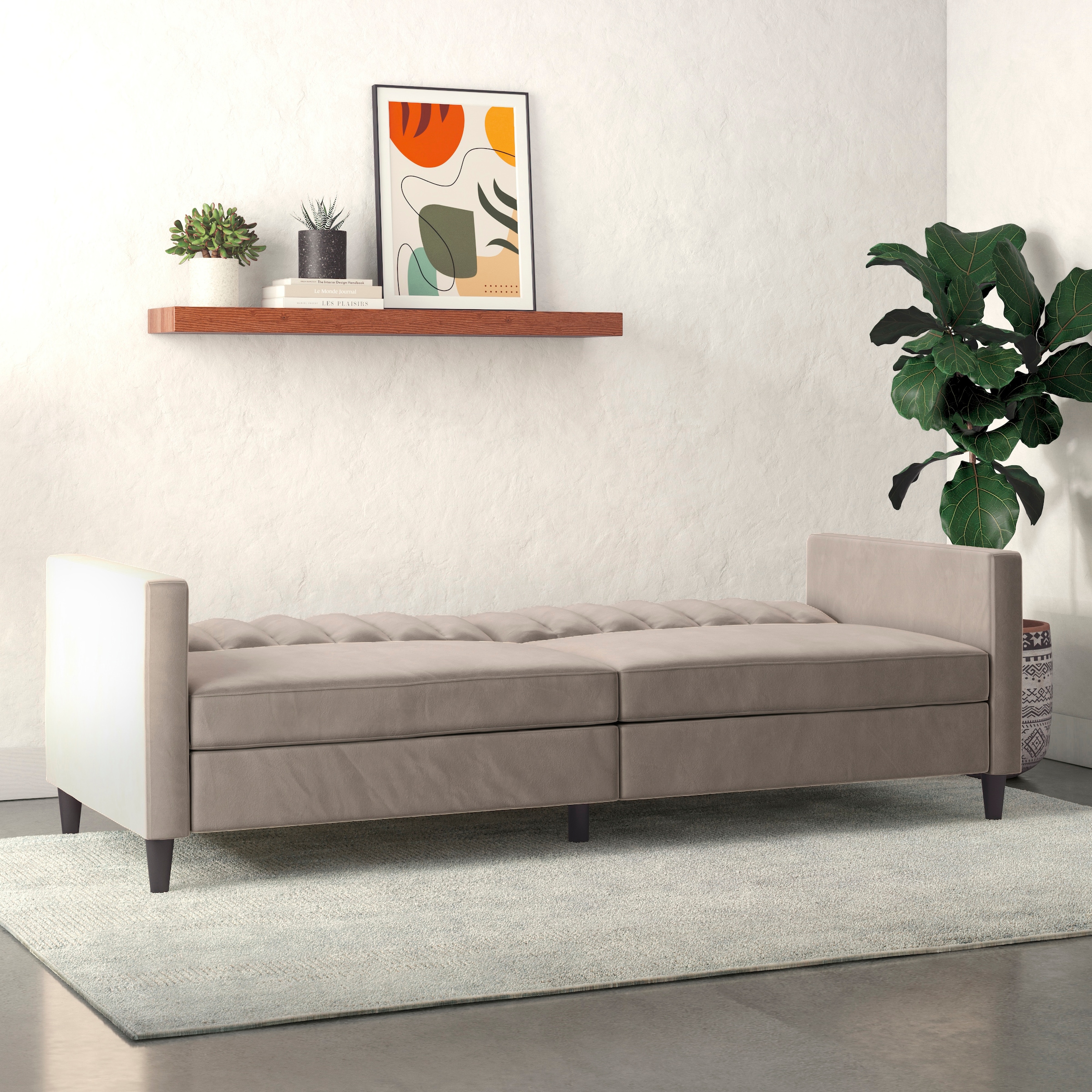 Dorel Home 3-Sitzer »Celine«, Rückenlehne 2-teilig und 3-fach verstellbar, Sitzhöhe 43 cm