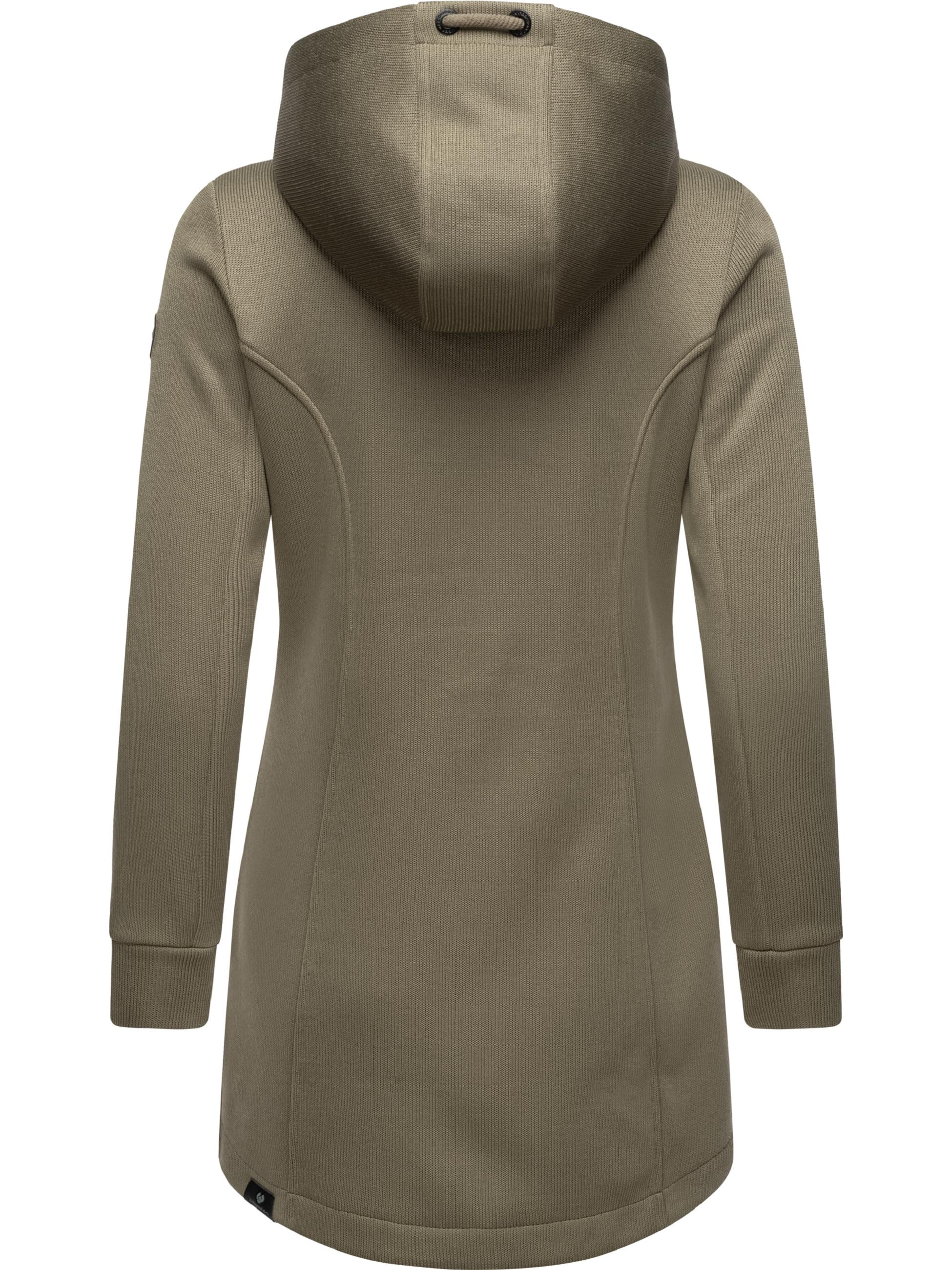 Ragwear Kapuzensweatjacke »Sweatjacke Letti Bonded«, Sportliche Kapuzenjacke in Feinstrick-Optik