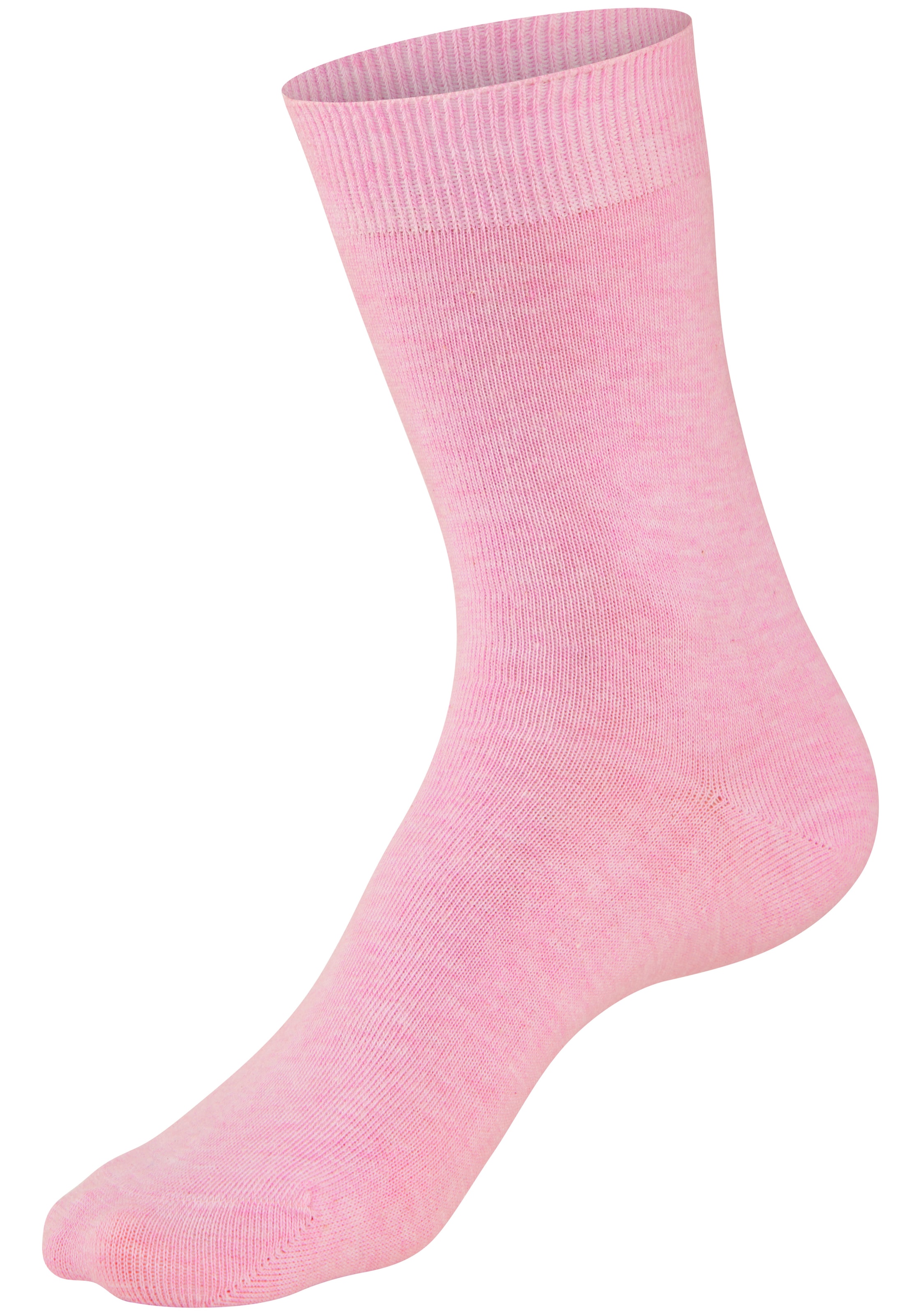 H.I.S Basicsocken »Damensocken, frische melierte Farben; casual« Packung, 20 Paar tlg. Alltagssocken in der Großpackung