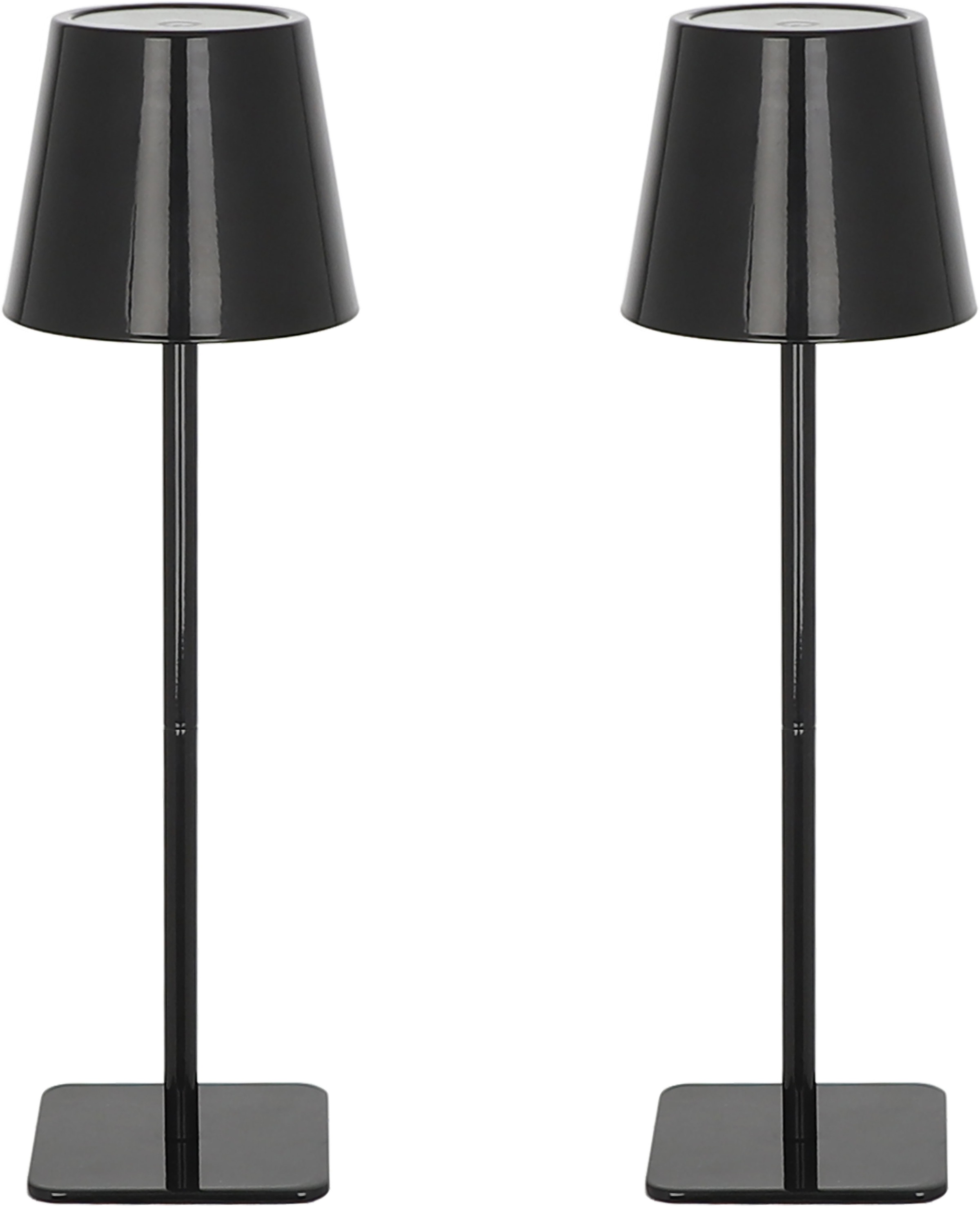 OTTO home LED Tischleuchte »Merrin - 2er Set Akkuleuchte« LED-Modul 2 Stk. warmweiß - kaltweiß 2er Set, dimmbar, Farbwechsel, Akku Tischlampe, LED, USB-C, CCT,