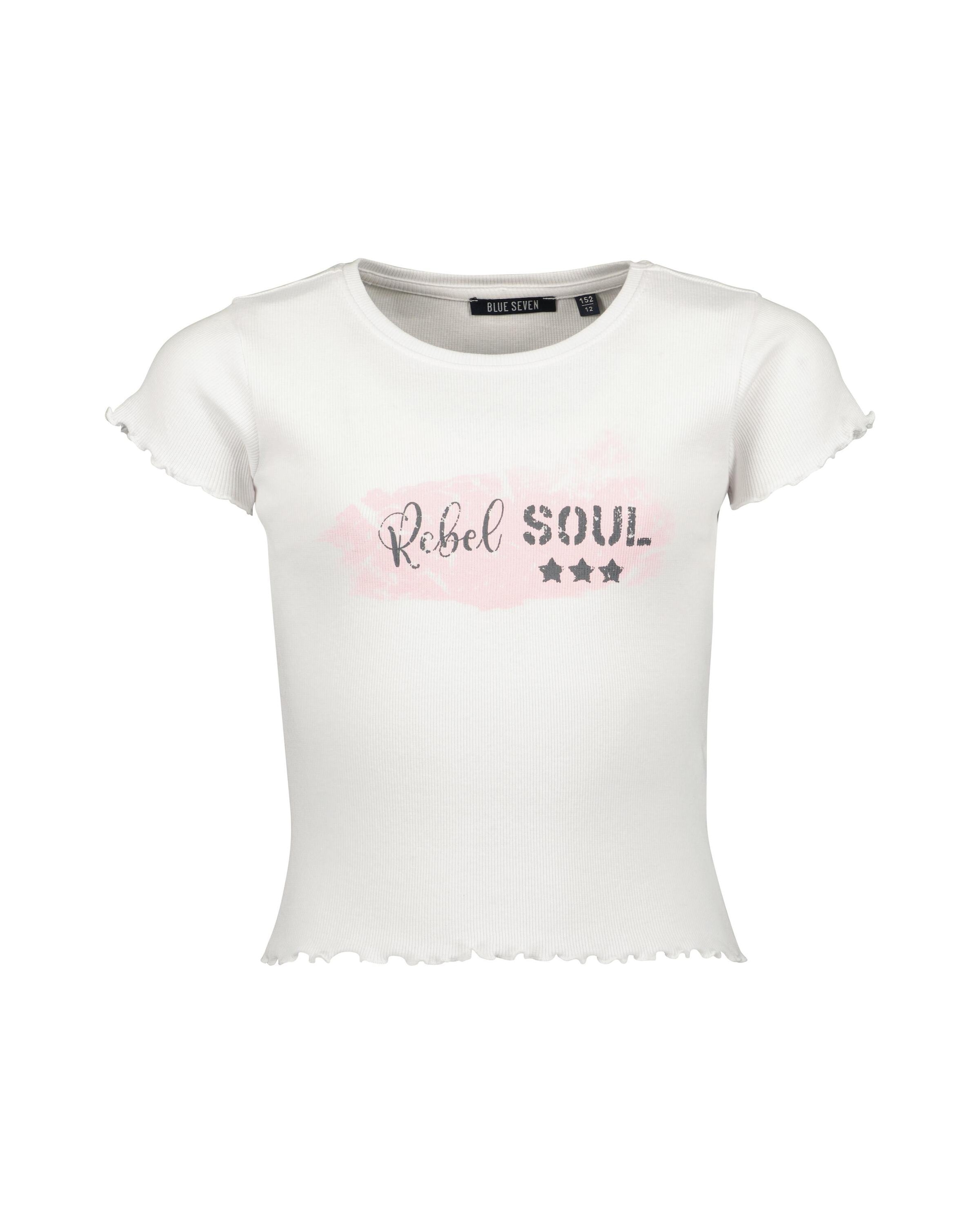 Blue Seven T-Shirt »Blue Seven Teenager Mädchen T-Shirts 2er Pack Rundhalsausschnitt«, (2 tlg.)