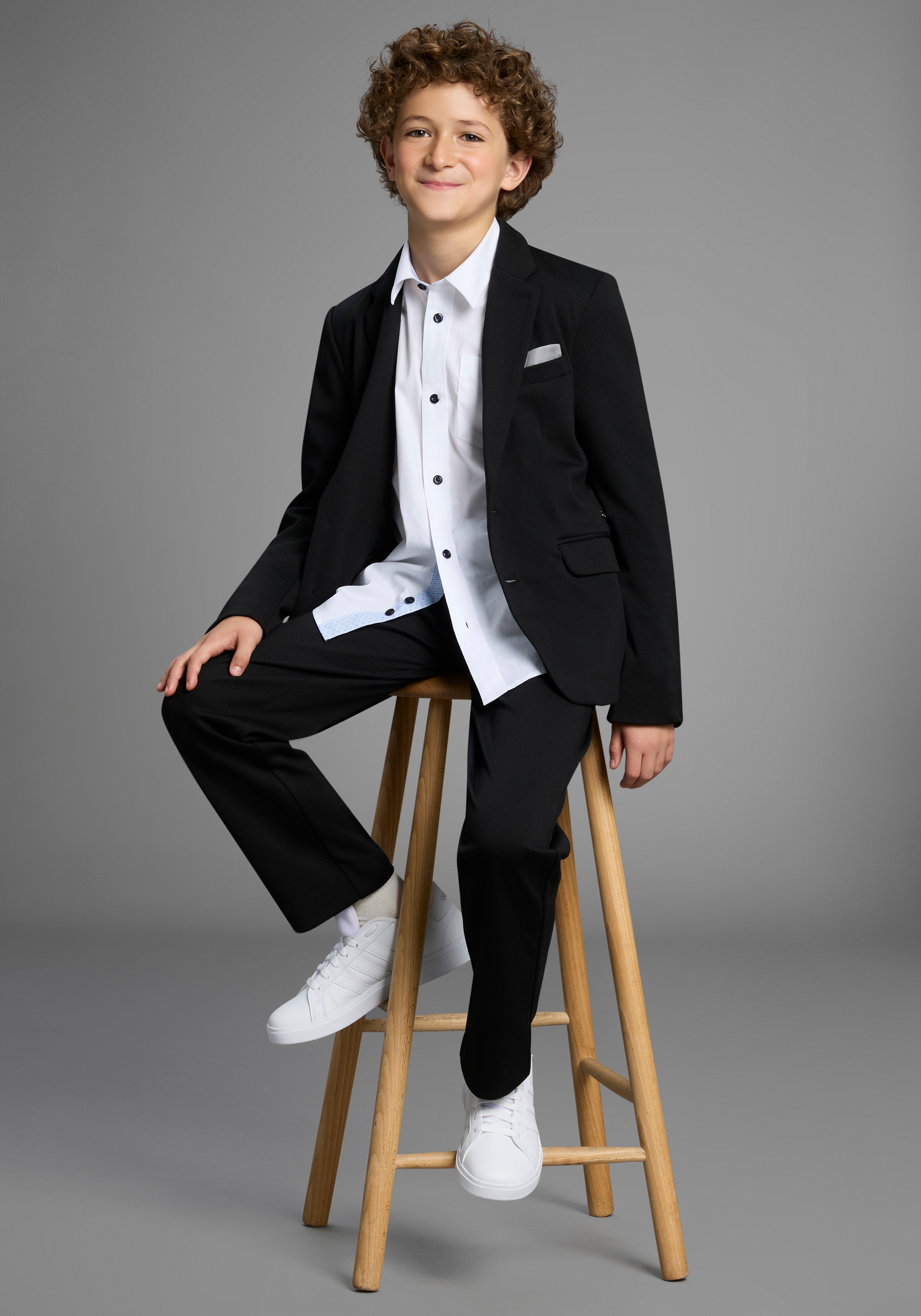 Bruno Banani Anzug »2tlg. Jersey Anzug« Set, Sakko & Hose, 2 Stk. tlg. Basic NEU! BRUNO BANANI für TEENS. Eleganter Jersey Anzug, Größe 182