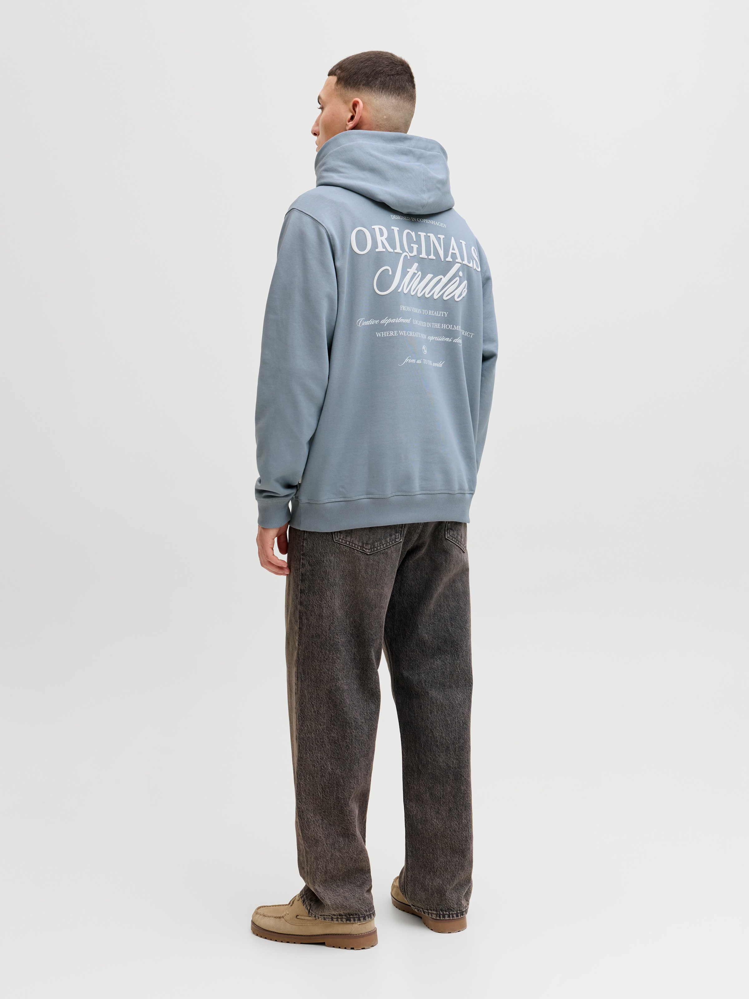 Jack & Jones Kapuzensweatshirt »JORNORREBRO TYPO BACK SWEAT HOOD SN«, mit Print
