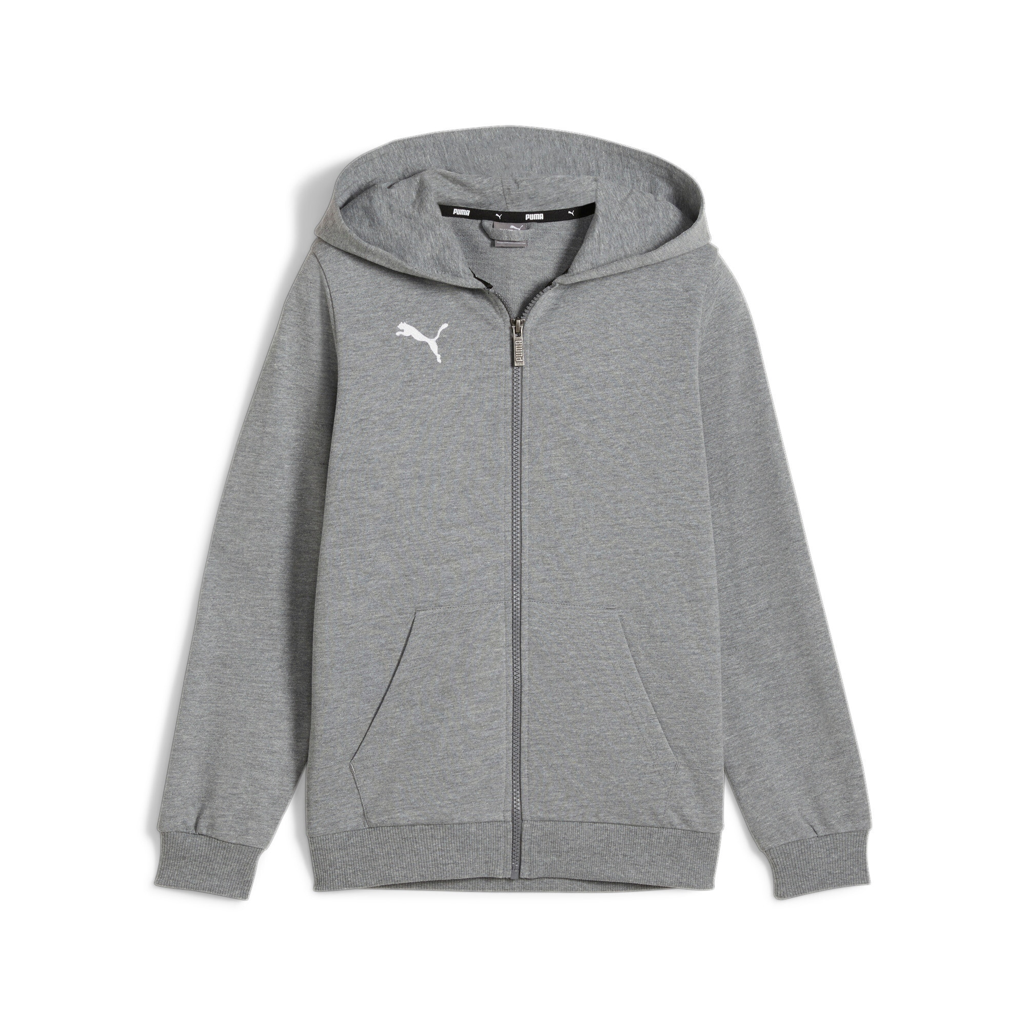 PUMA Kapuzensweatjacke »TEAMGOAL CASUALS HOODED JACKET JR« mit Kapuze, für Fußball, mit Reißverschluss, Regular Fit