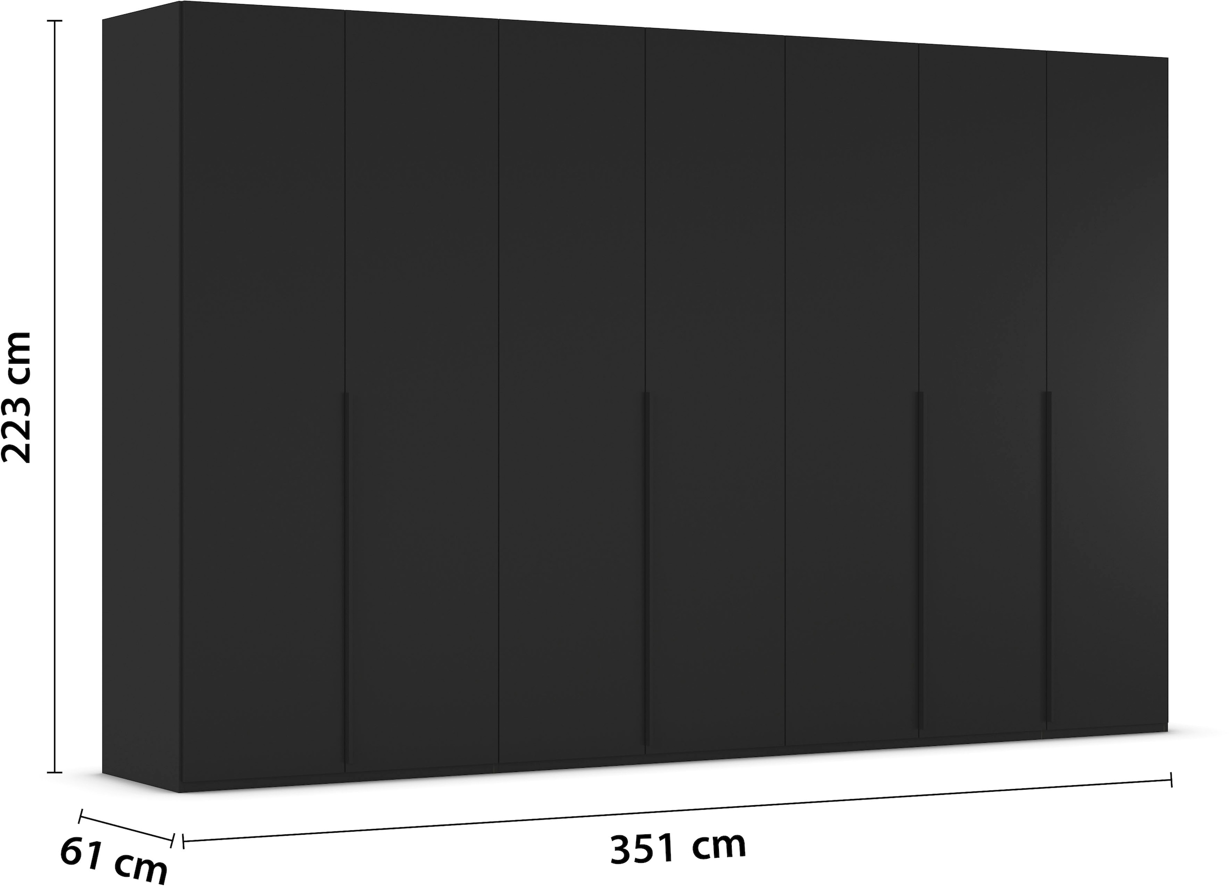 LeGer Home by Lena Gercke Kleiderschrank »Schrank Garderobe Ankleide Schlafzimmer Flur SERINA Eyecatcher«, (in 3 verschiedenen Ausstattungen BASIC/CLASSIC/PREMIUM), in 6 Breiten (101 - 401 cm) mit Front Glas oder Dekor MADE IN GERMANY