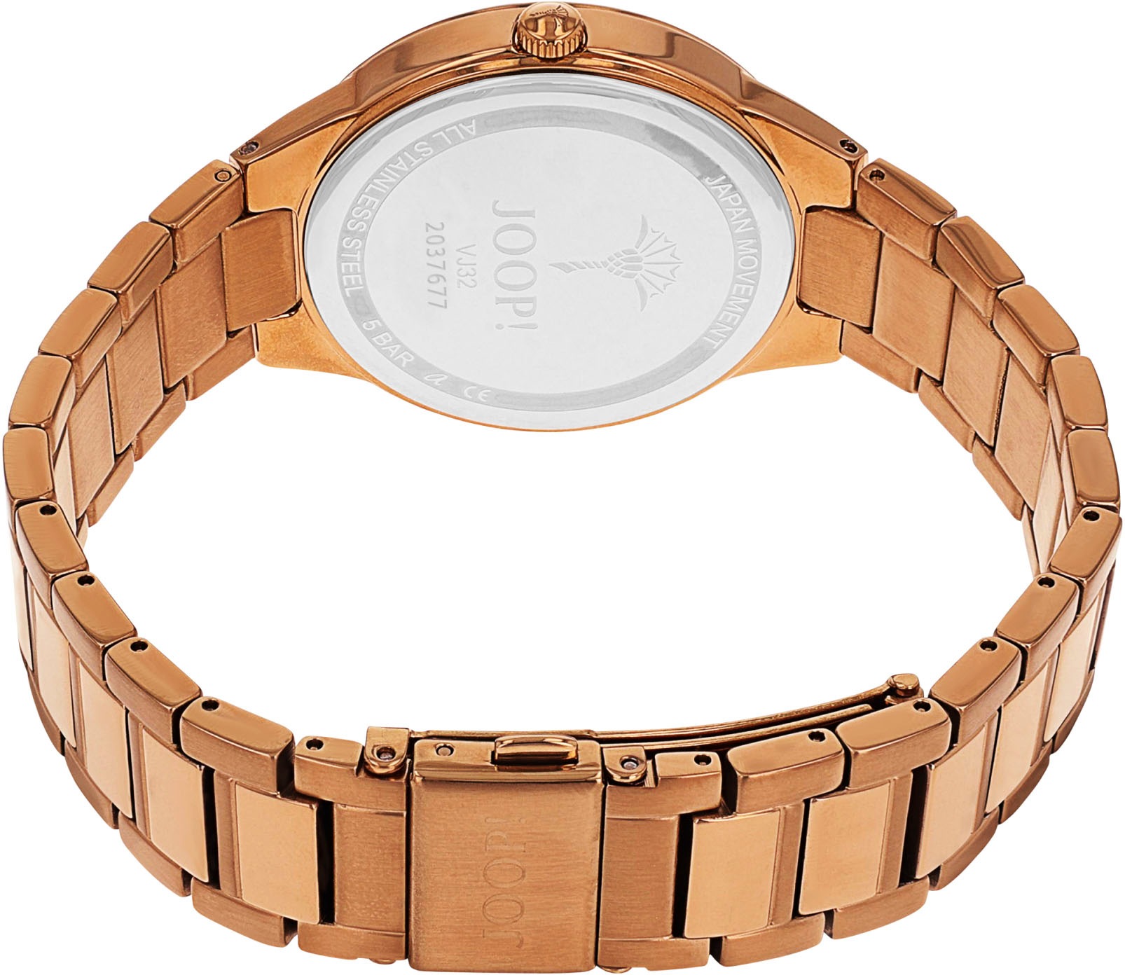 JOOP! Quarzuhr, Armbanduhr, Damenuhr, analog, Datum, Edelstahlarmband
