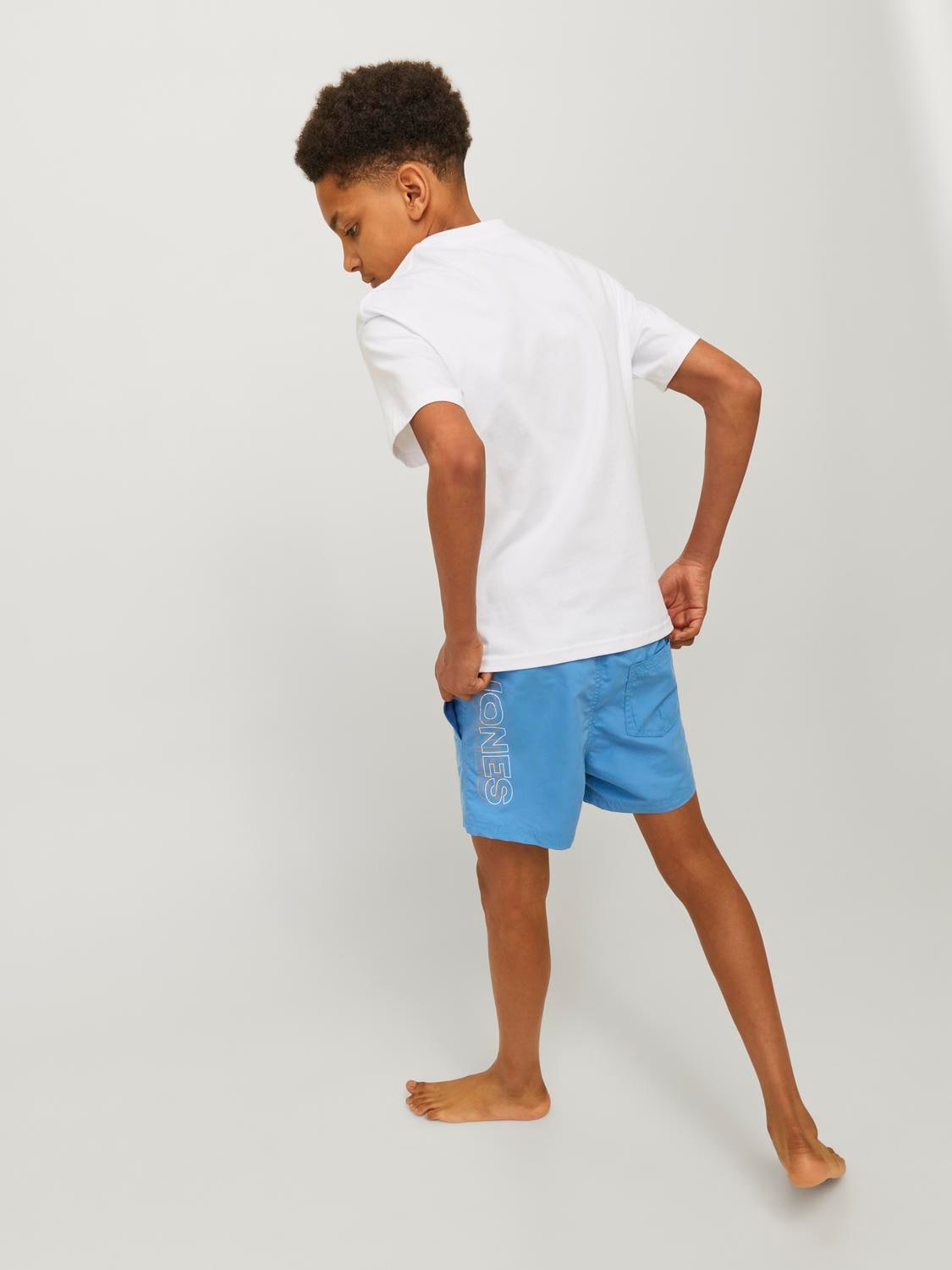 Jack & Jones Junior Badeshorts »JPSTFIJI JJSWIM DOUBLE LOGO LY SN JNR«