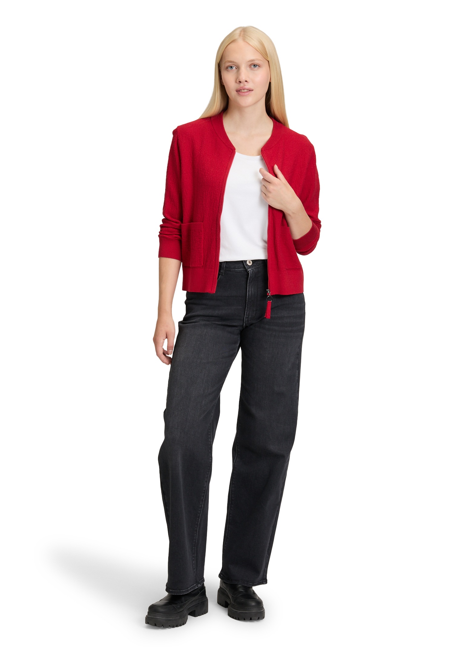 Betty&Co Cardigan »Strick-Cardigan mit Reißverschluss«