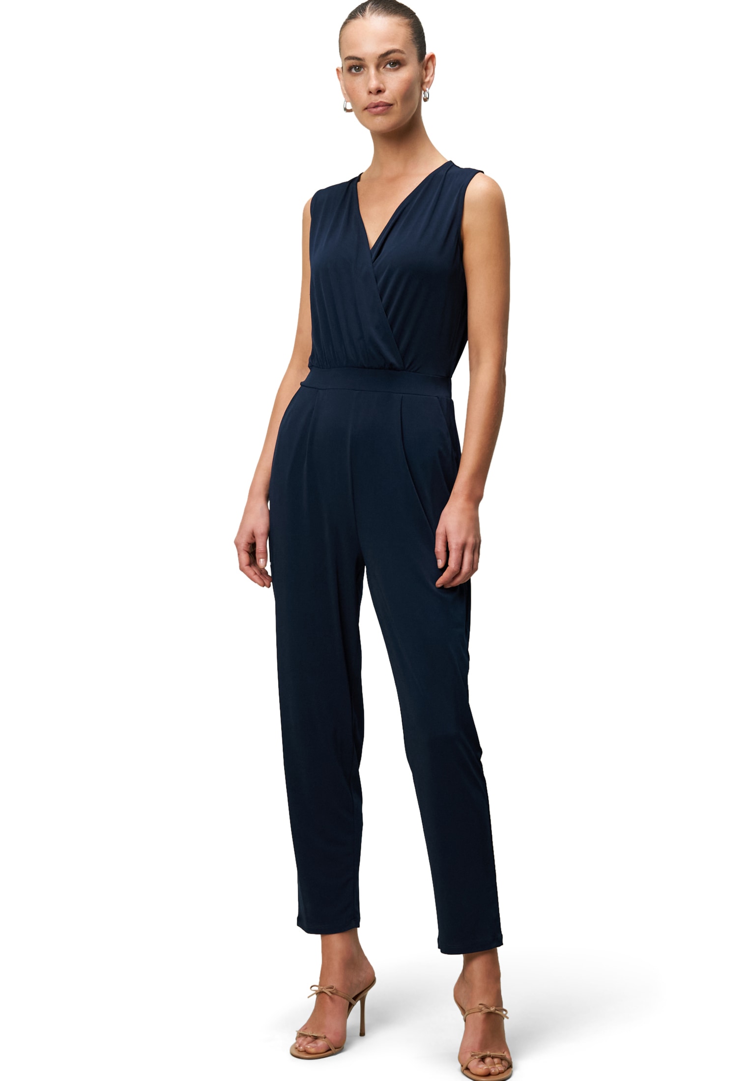 Zero Jumpsuit »Jersey-Jumpsuit mit Wickeloptik«