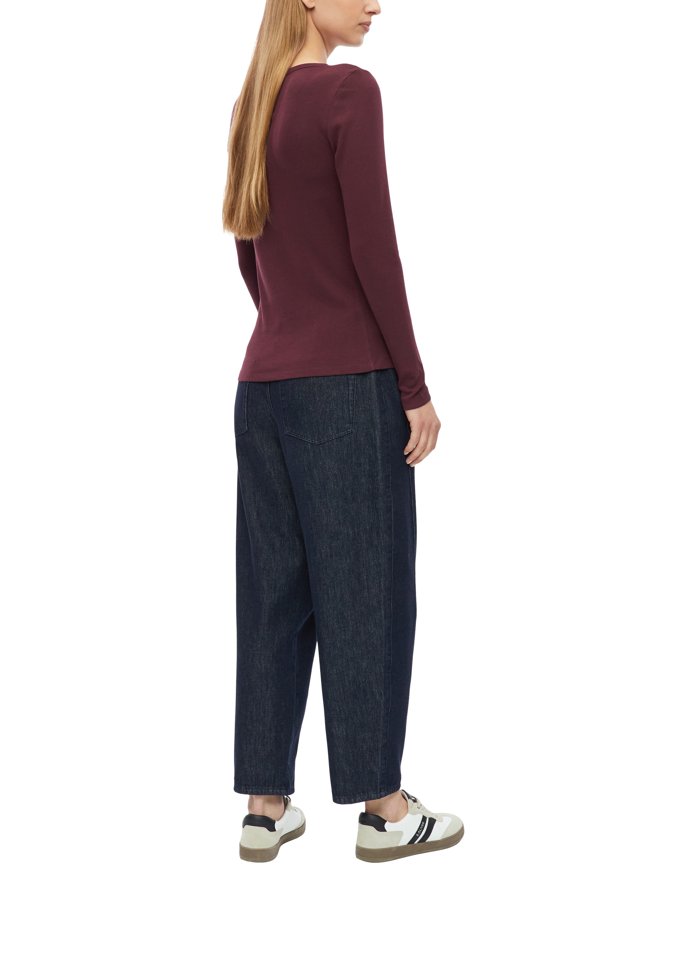 s.Oliver Langarmshirt mit U-Boot-Ausschnitt