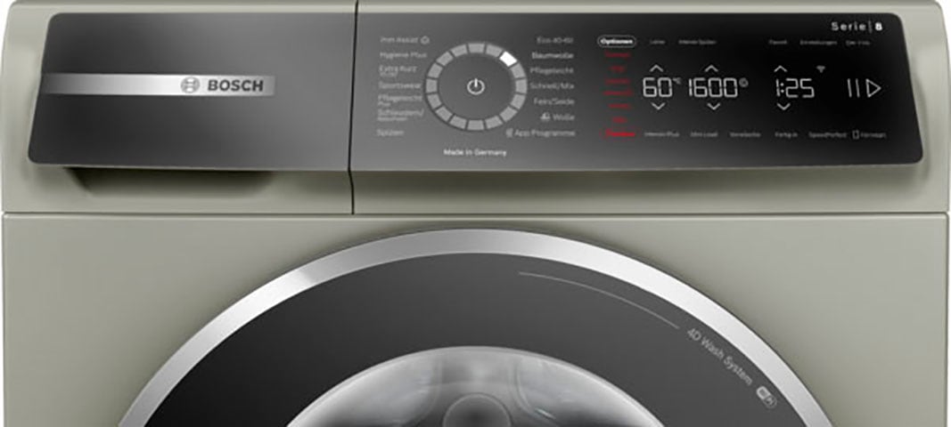 BOSCH Waschmaschine »WGB2560X0«, Serie 8, WGB2560X0, 10 kg, 1600 U/min, Iron Assist reduziert dank Dampf 50 % der Falten