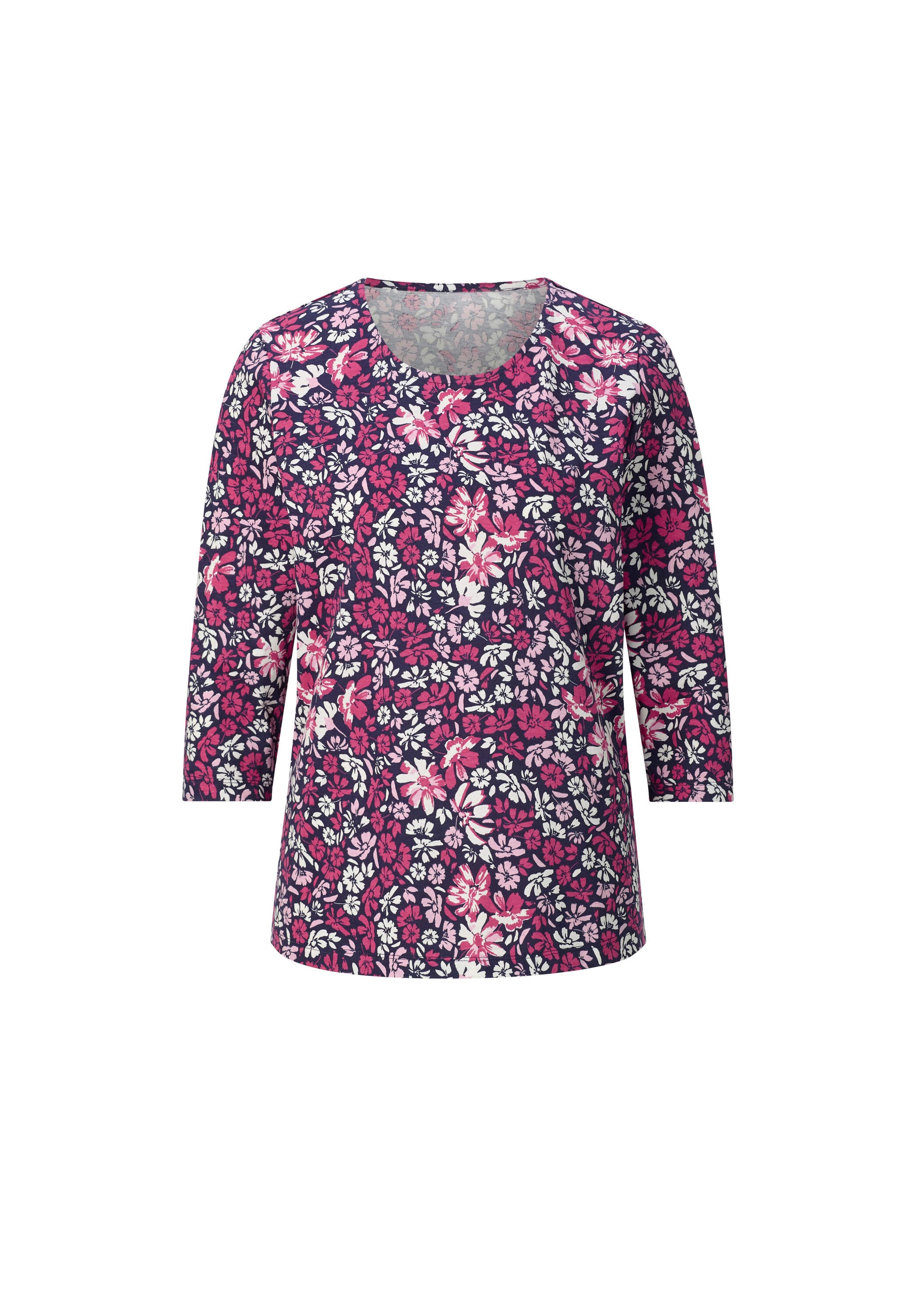 Sieh an! T-Shirt »3/4-Arm-Shirt 3/4-Arm-Shirt mit Blumenmuster«