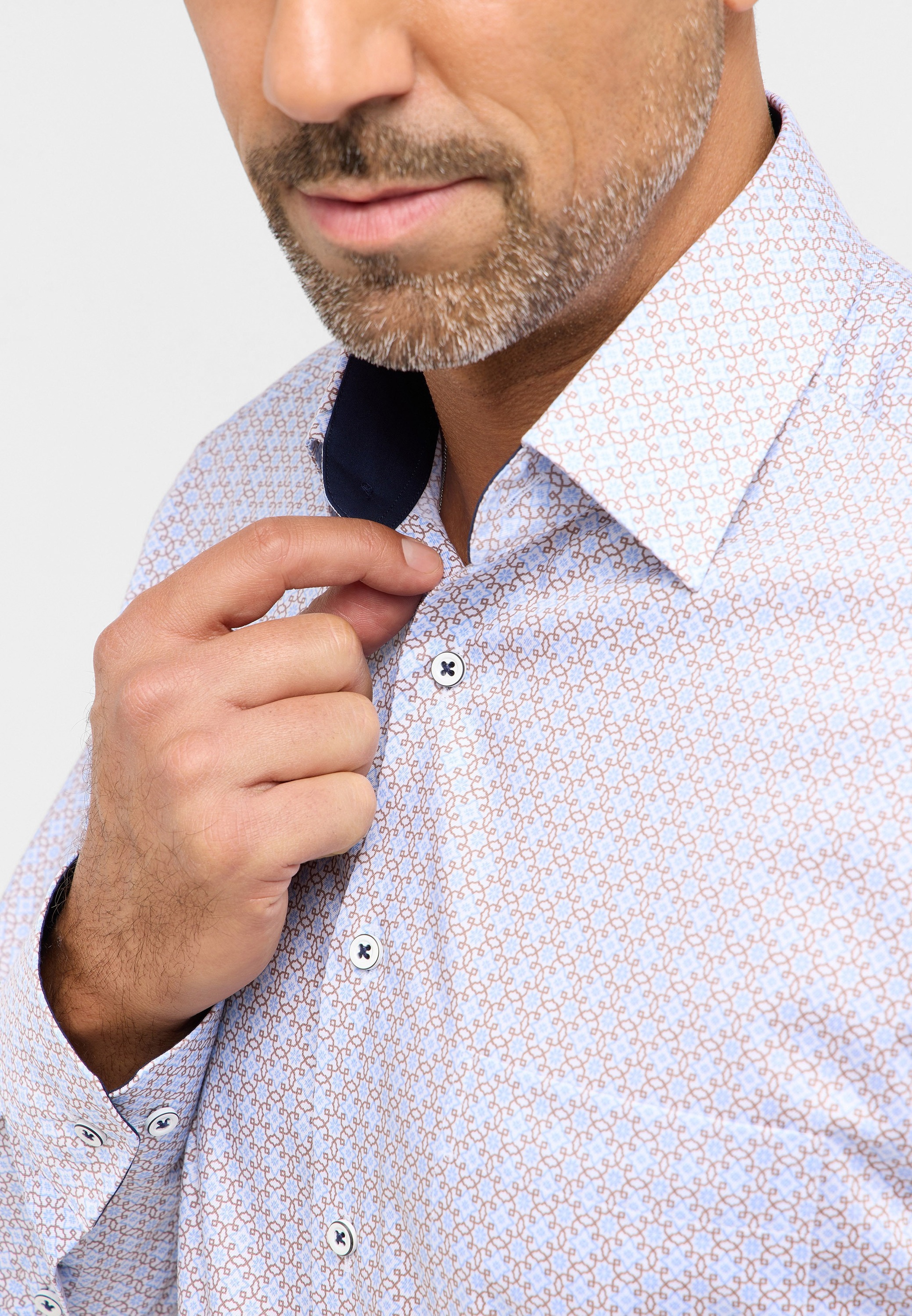 Eterna Langarmhemd »MODERN FIT«, NON IRON (bügelfrei)