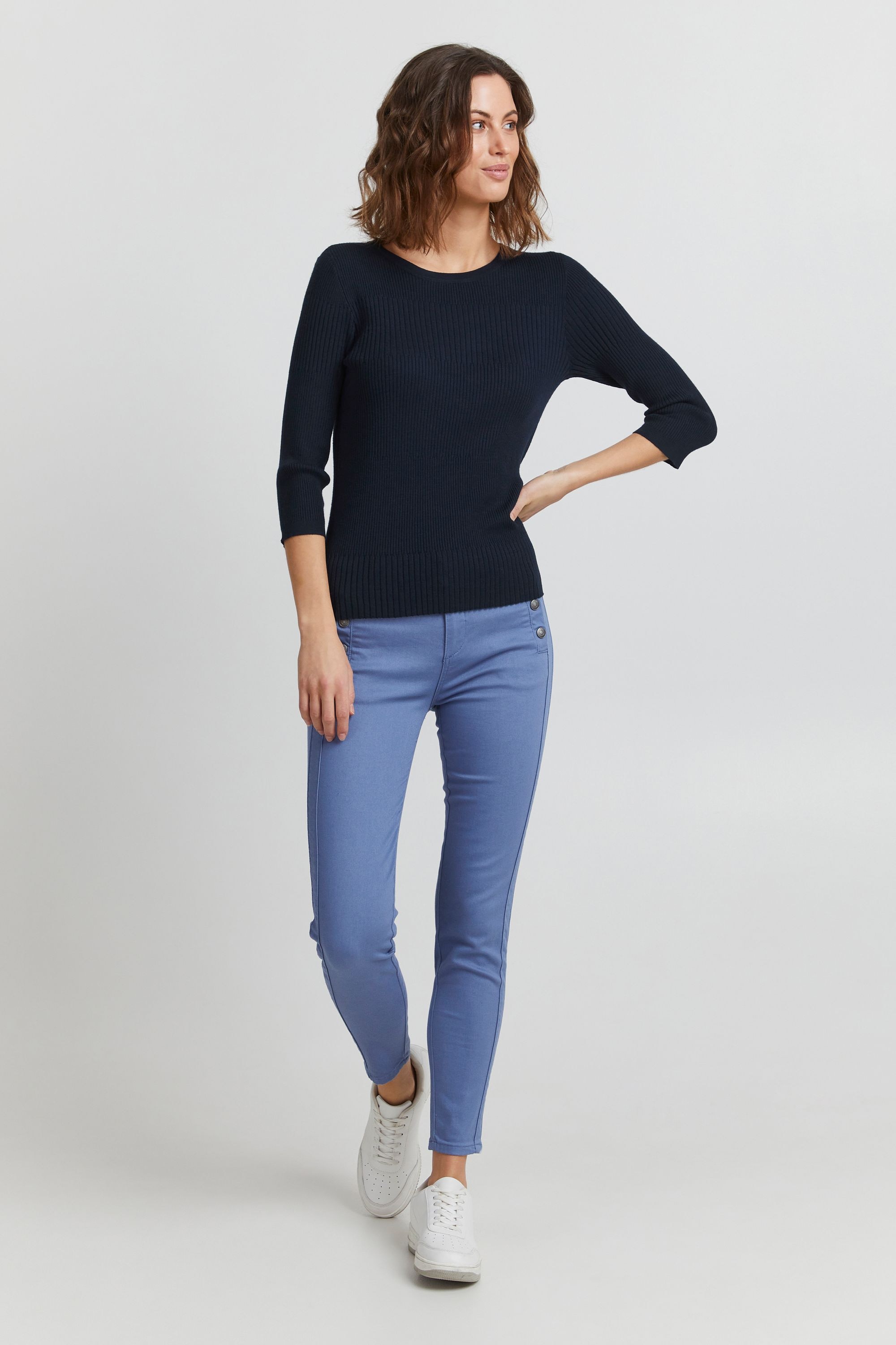 fransa Strickfleece-Pullover »Strickpullover FRFeganic«