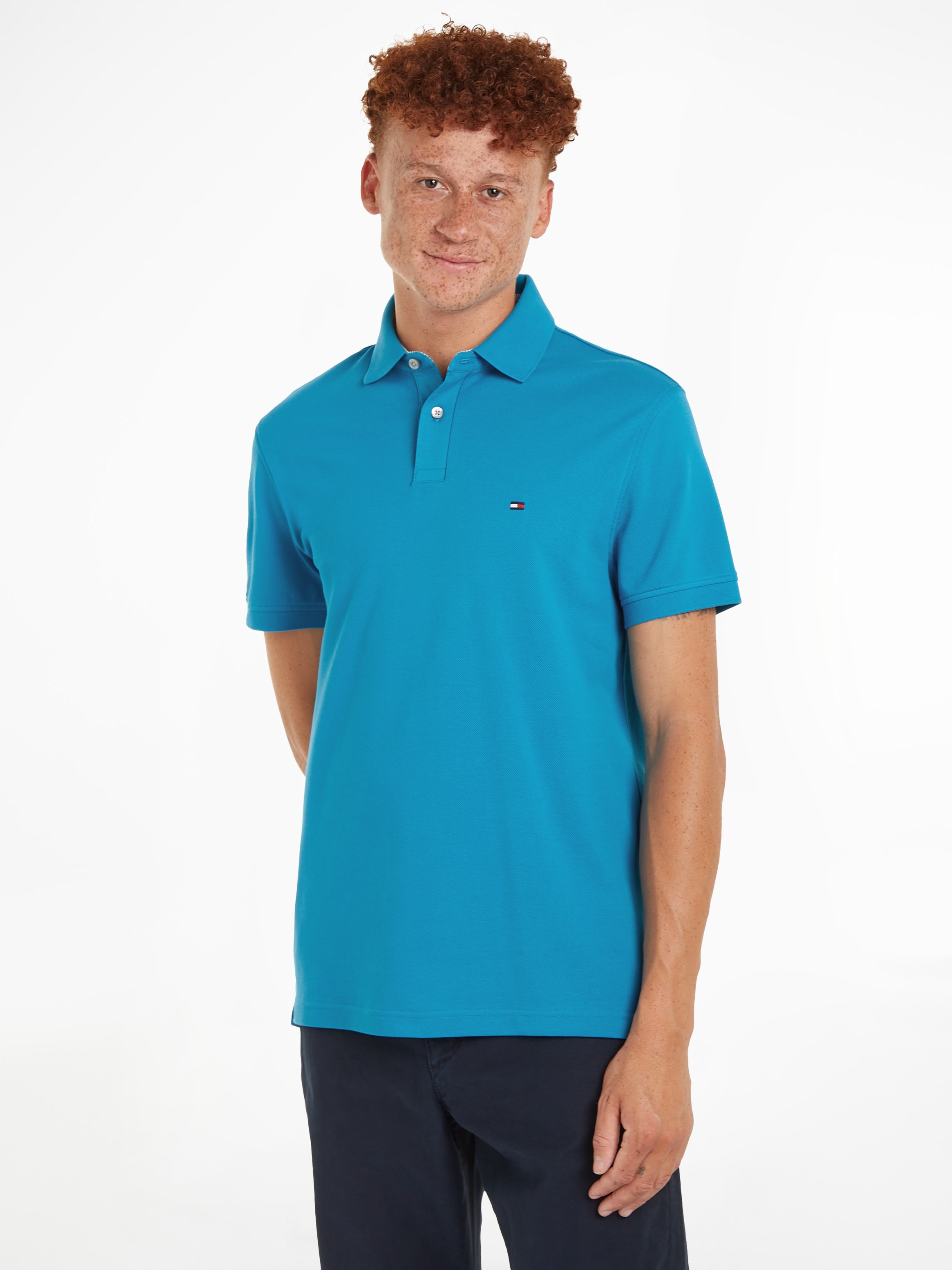 Tommy Hilfiger Poloshirt »1985 REGULAR POLO«, mit Tommy Hilfiger Kontraststreifen innen am Kragen