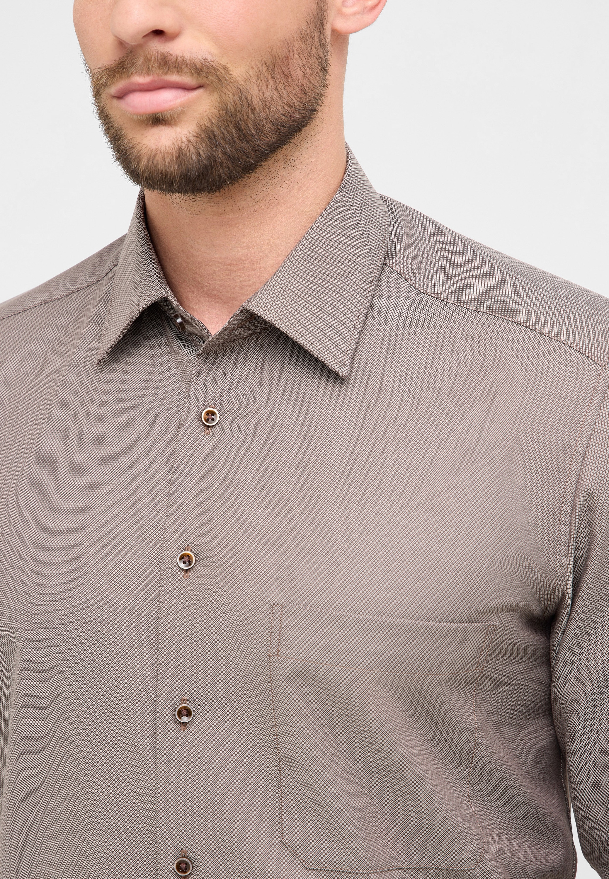Eterna Langarmhemd »COMFORT FIT«, NON IRON (bügelfrei)