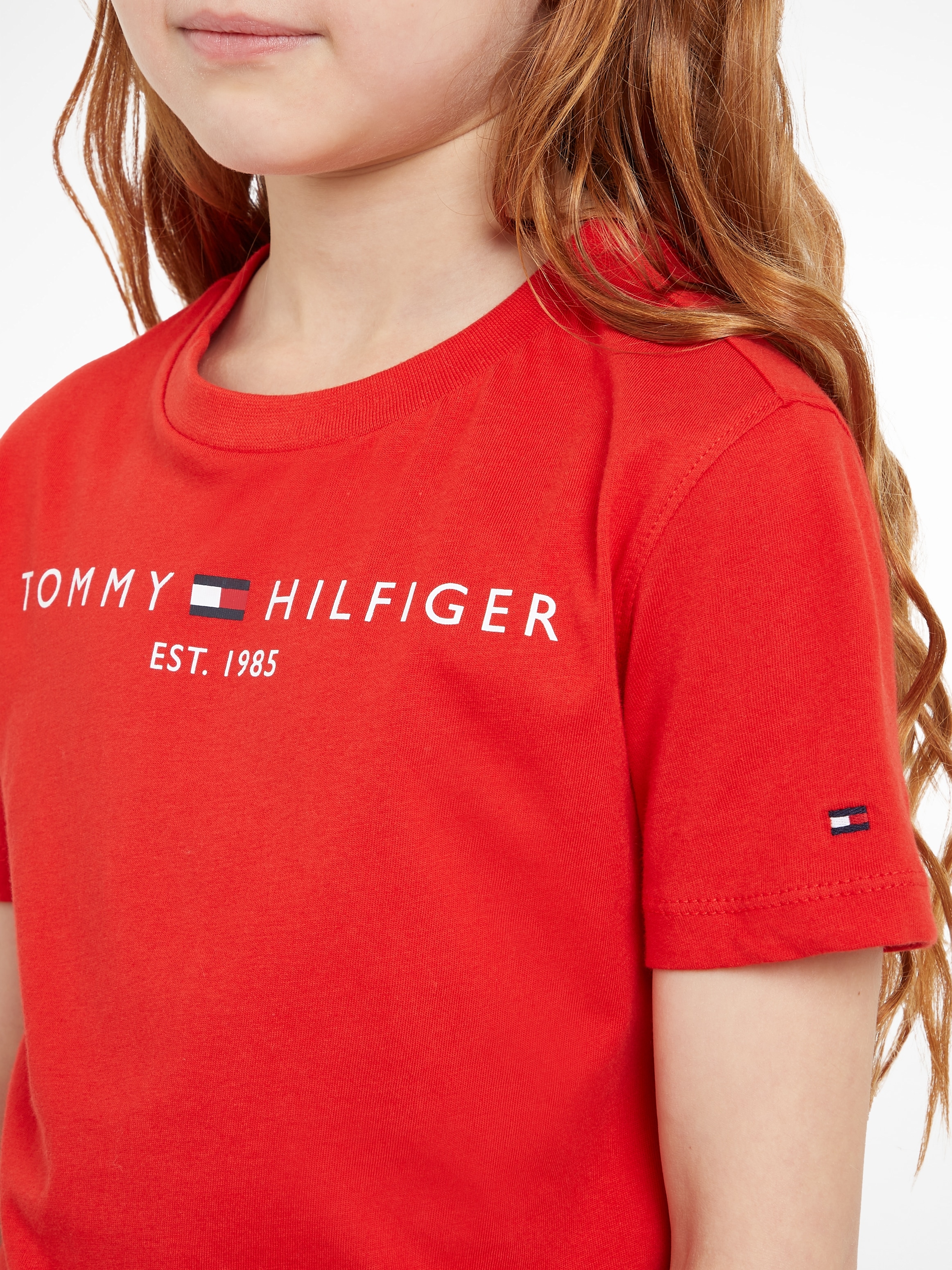 Tommy Hilfiger Rundhalsshirt »ESSENTIAL SWEATPANTS«, mit Tommy Hilfger Logo-Schriftzug