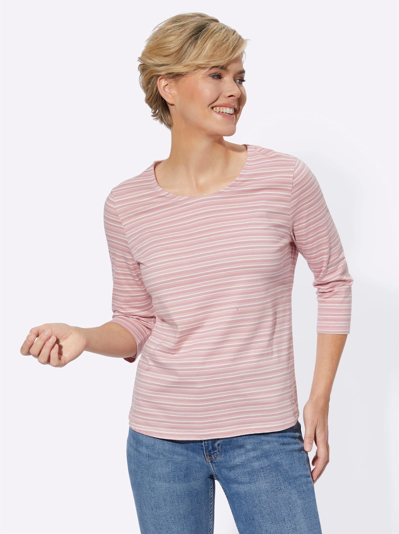 Casual Looks 3/4-Arm-Shirt »Ringelshirt«, (1 tlg.)