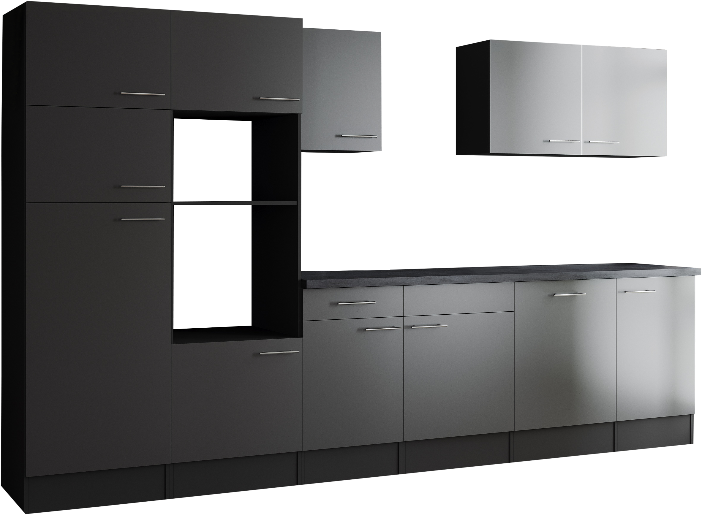 RESPEKTA Küchenzeile »Oliver« Breite 340 cm, 90 cm Arbeitshöhe, in exklusiver Konfiguration für OTTO