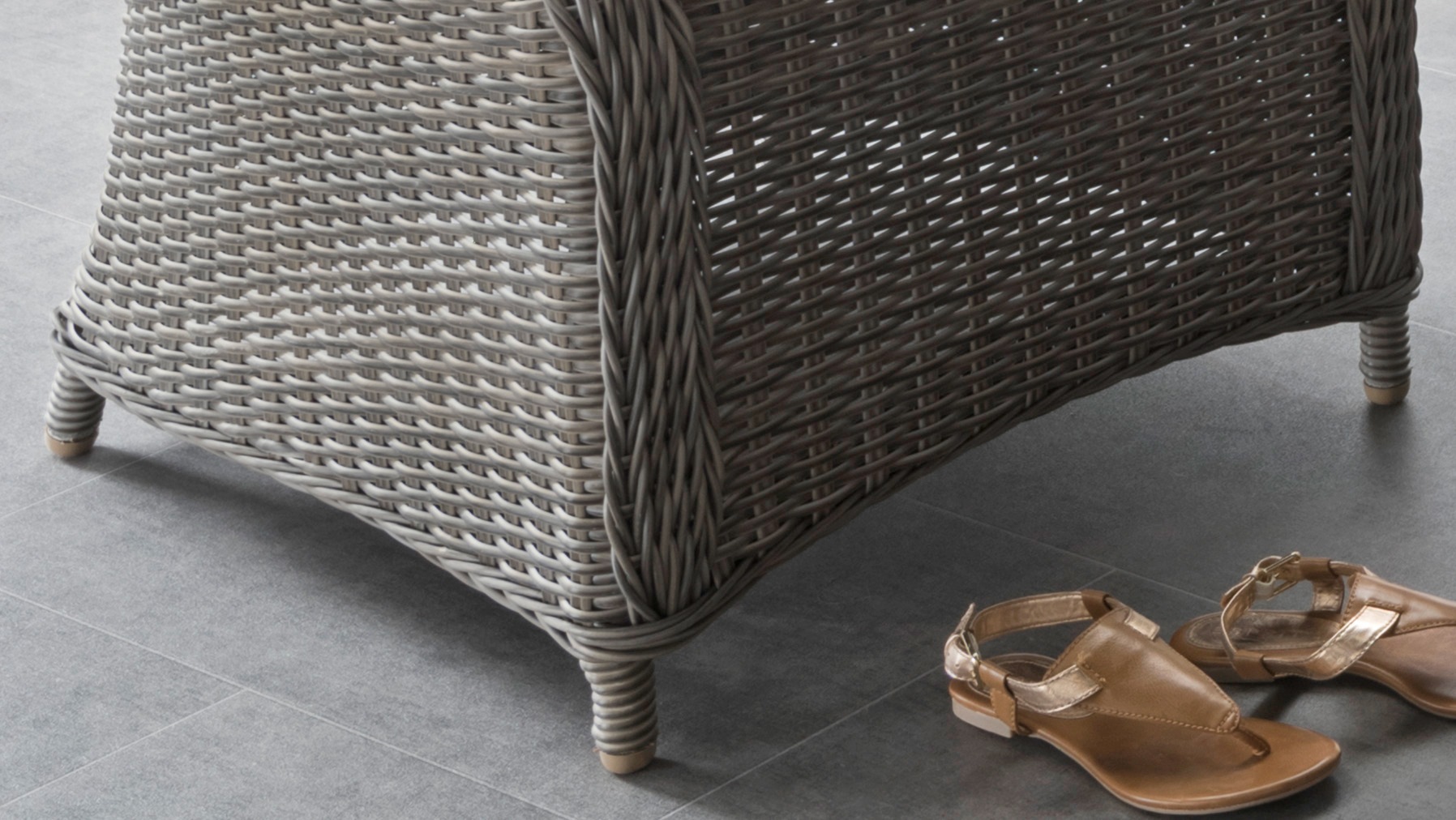 Destiny Garten-Essgruppe »PALMA LUNA«, (16 tlg., 2x Schenkel, 1x Eckmodul, 2x Sessel, 1x Tisch, inkl. Auflagen), Aluminium, Polyrattan