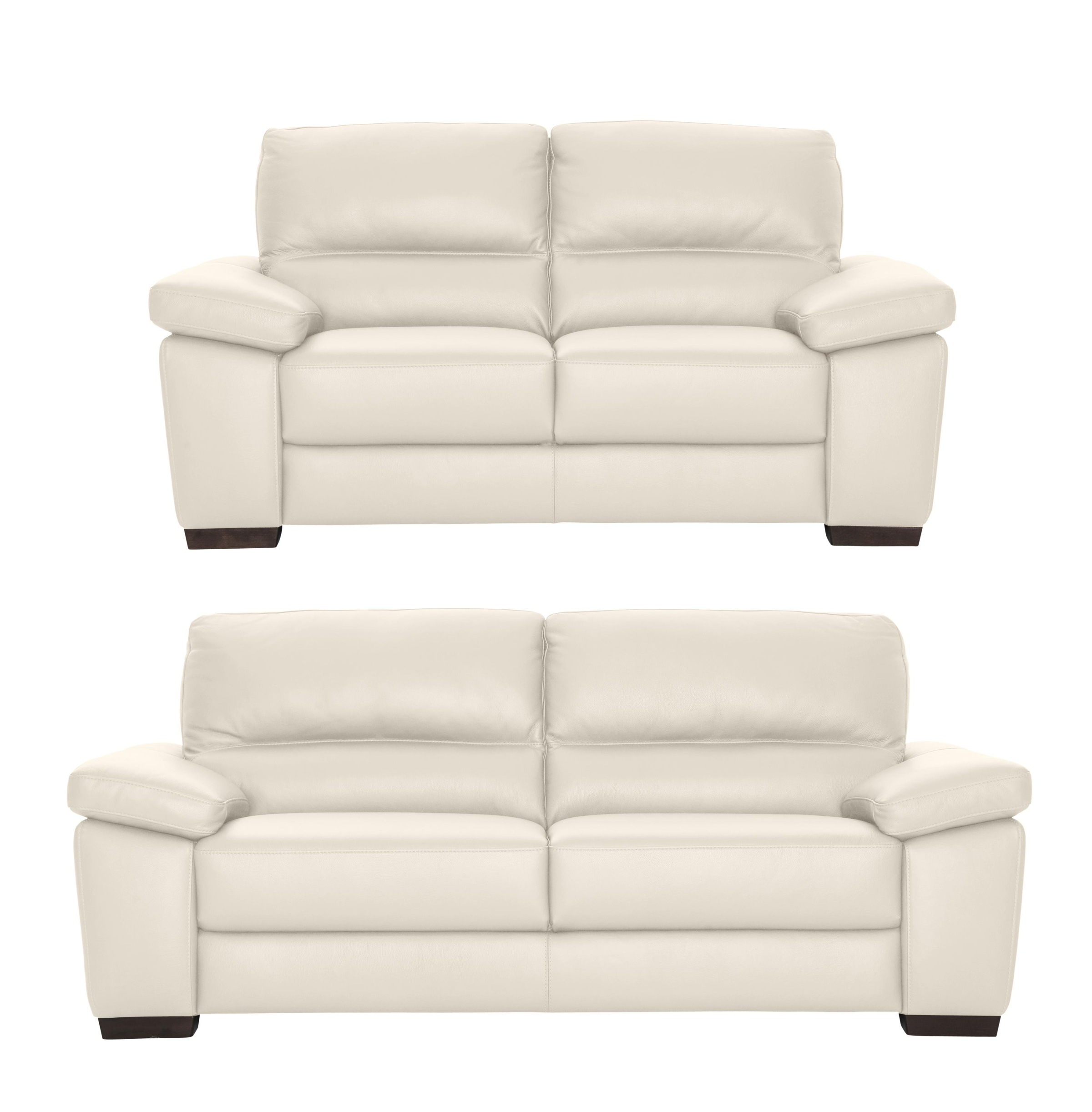 CALIA ITALIA Polstergarnitur »Gaia, hochwertige Garnitur aus 2-Sitzer und 3-Sitzer, edles Design« Set, 2 Stk. tlg. Ledergarnitur, in zwei hochwertigen